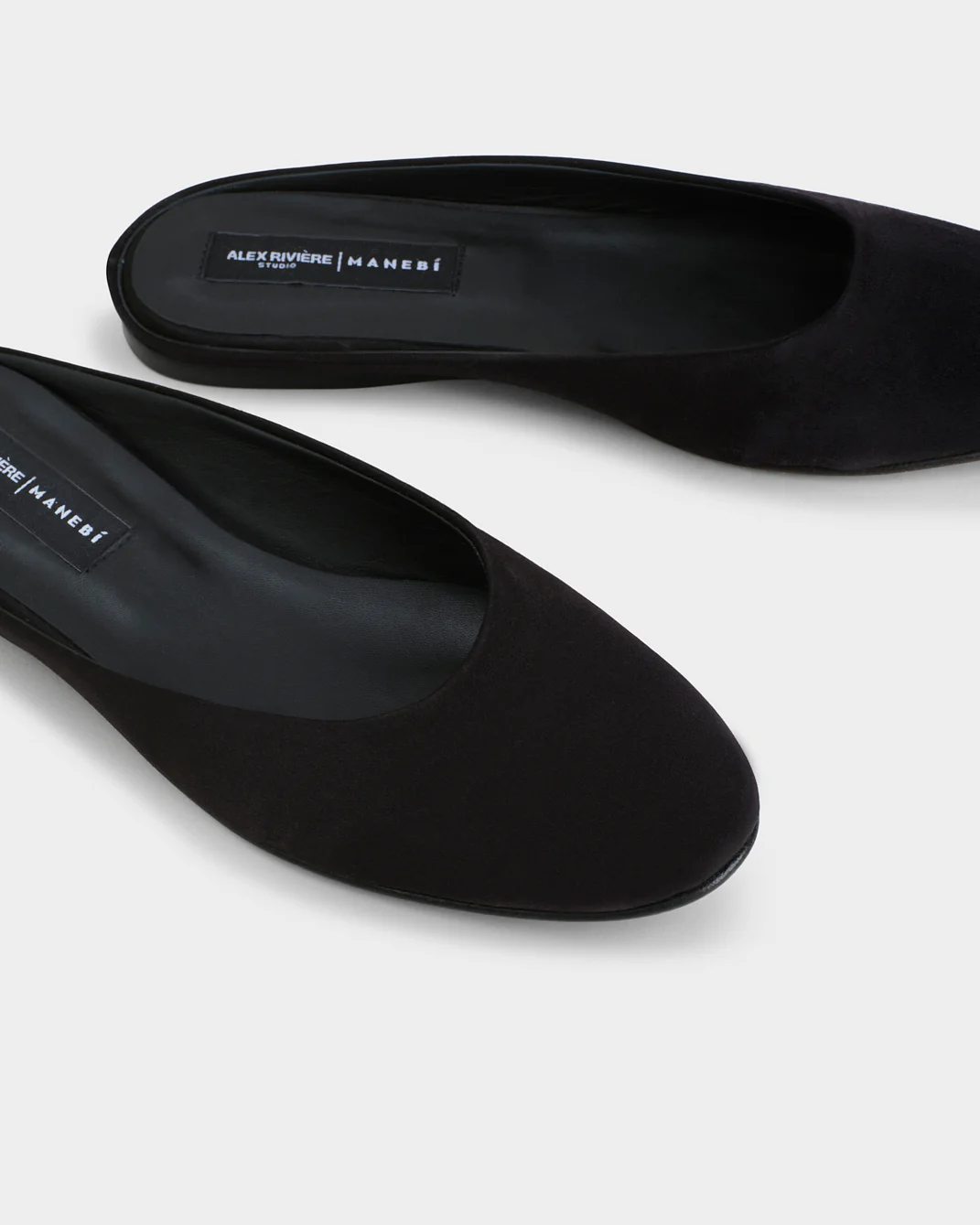 Alex Satin Mules - M71MK - Alex Rivière Studio X Manebí - Black - Image 4