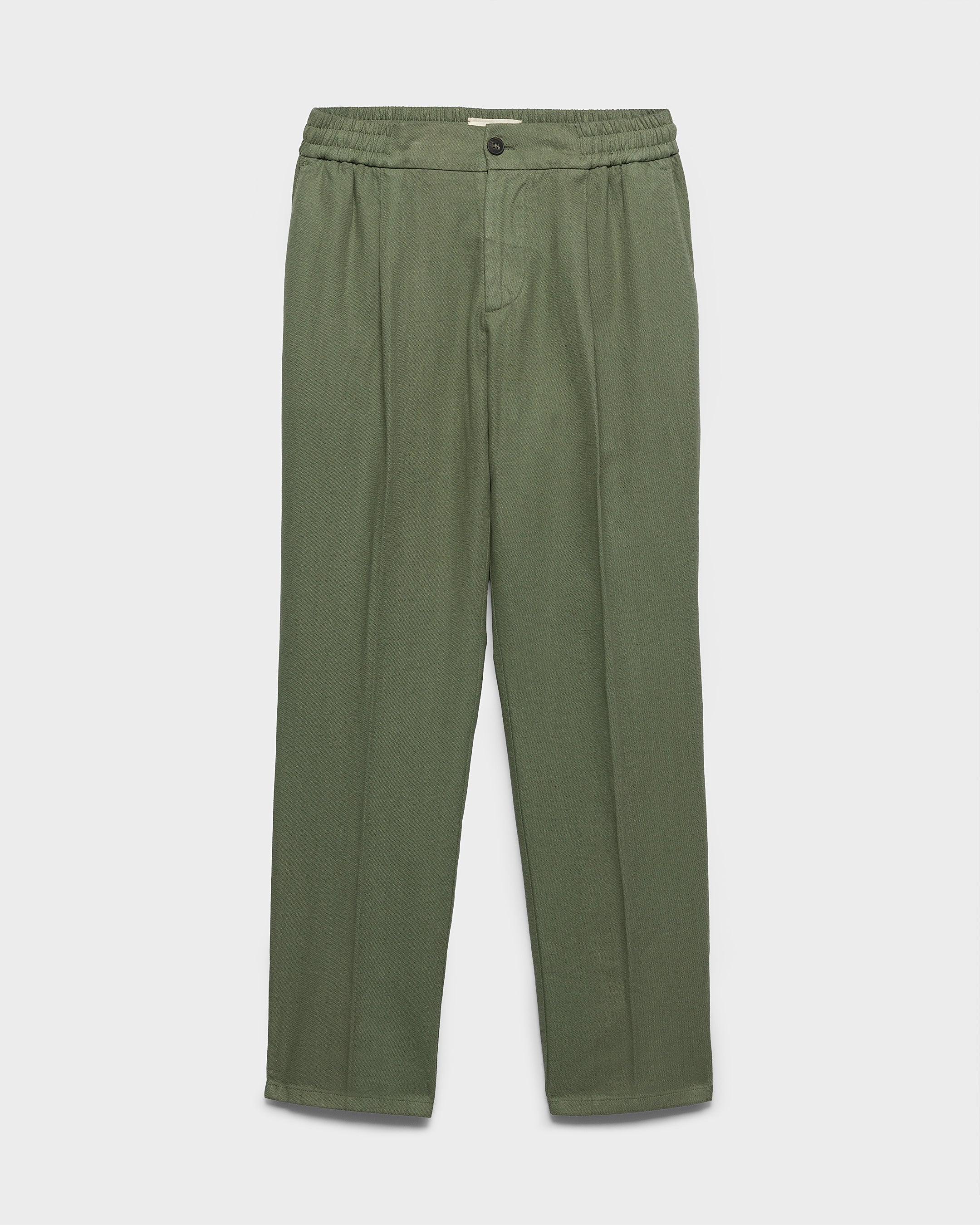 Blend Cotton Gabardine Portofino Trousers - F27MZ - Military Green - Image 5
