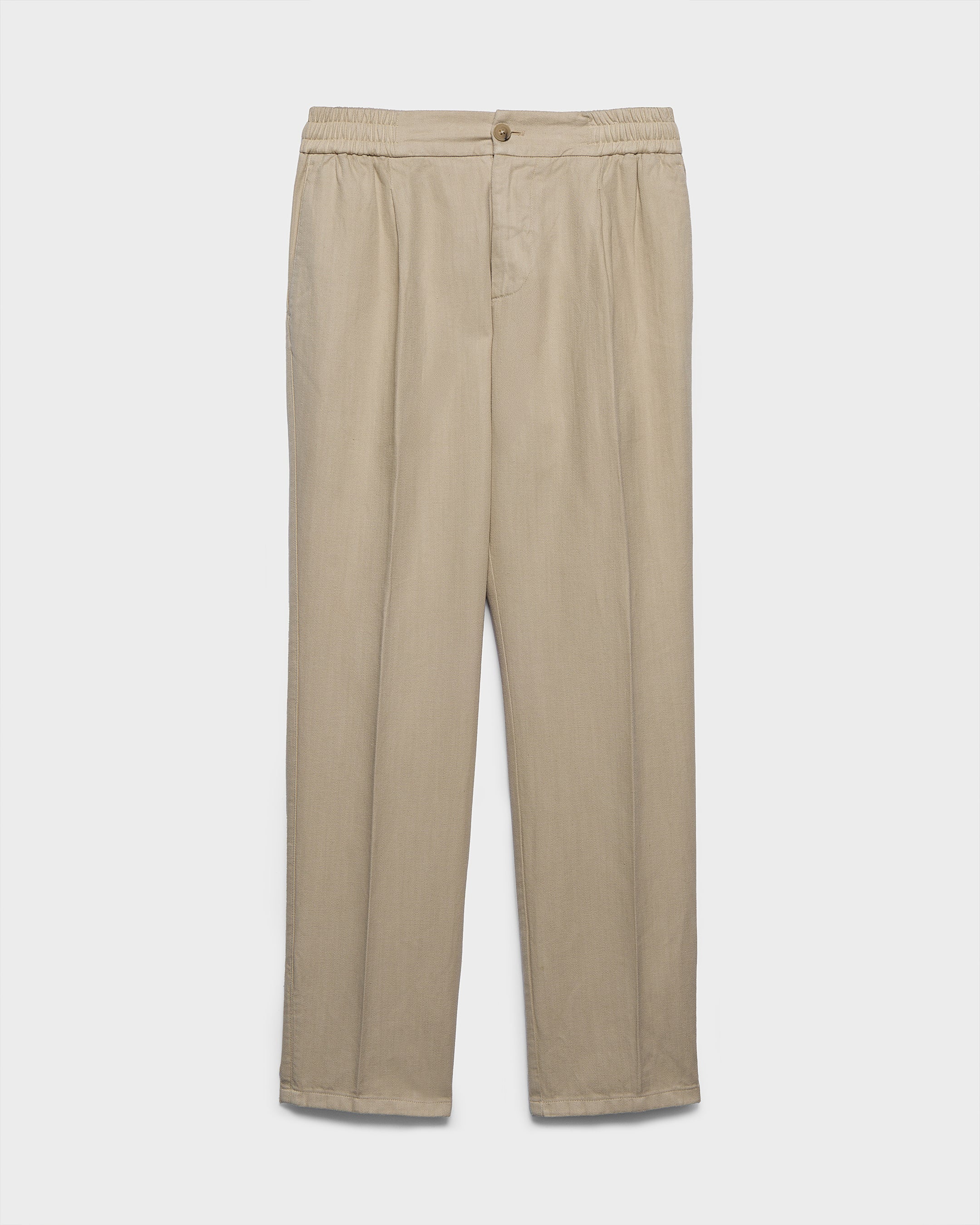 Blend Cotton Gabardine Portofino Trousers - F32MZ - Sand - Image 5