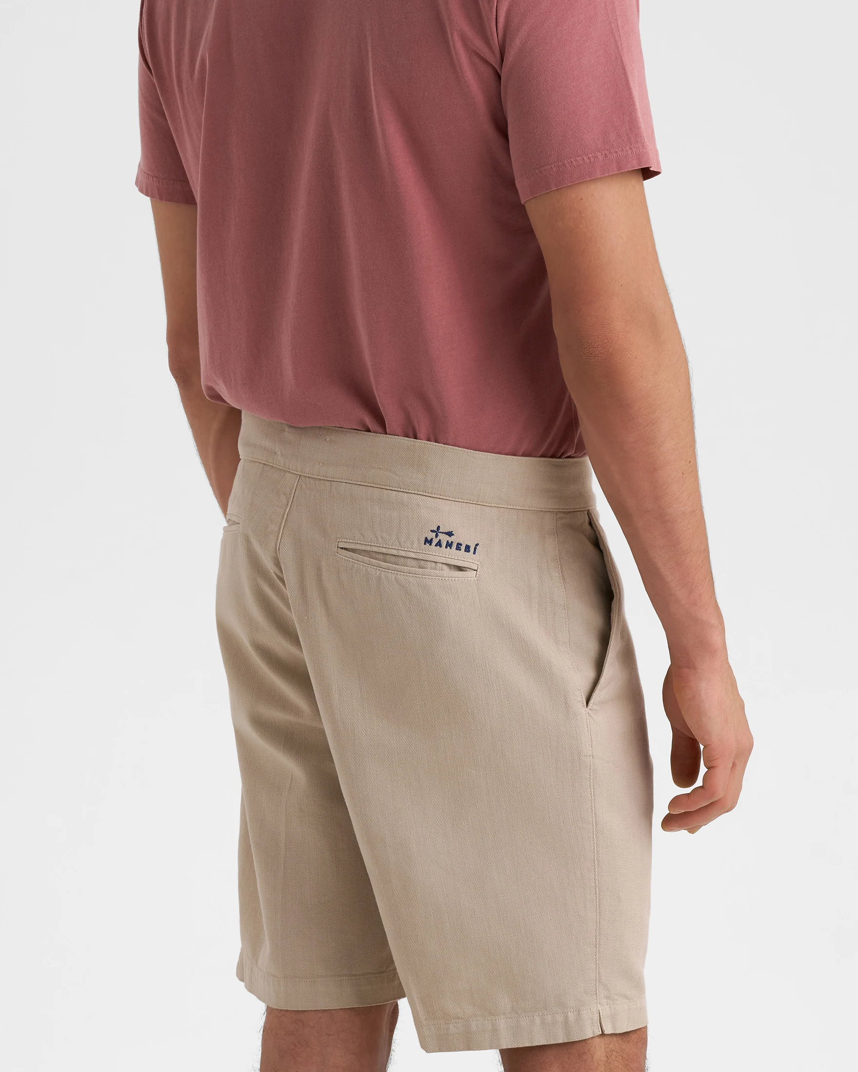 Blend Cotton Gabardine Positano Shorts - F32MP - Sand - Image 4