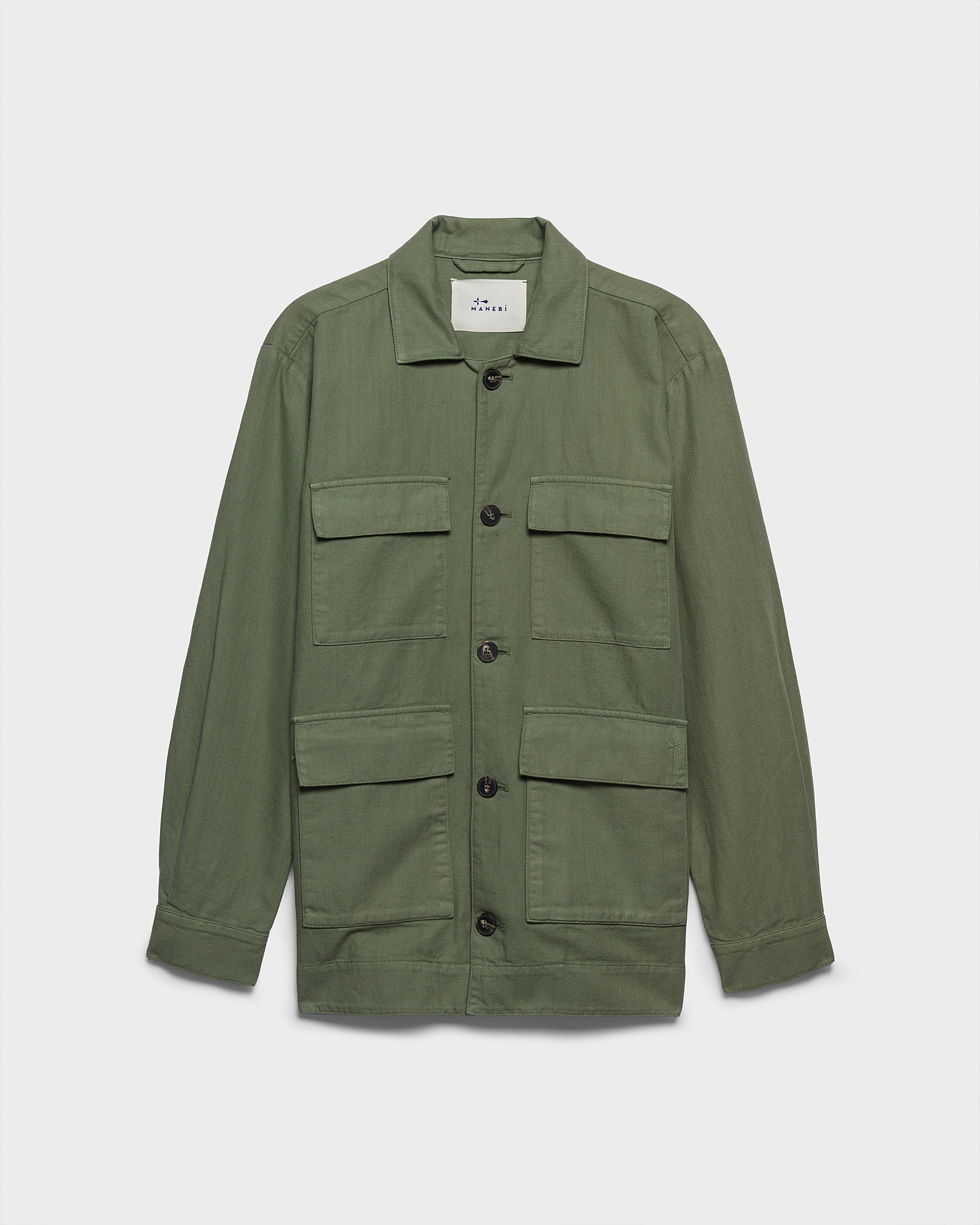 Blend Cotton Gabardine Savana Jacket - F27JJ - Military Green - Image 5