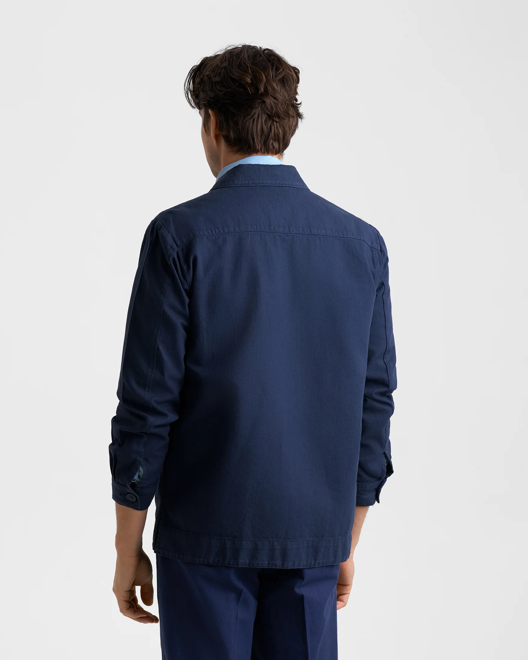 Blend Cotton Gabardine Savana Jacket - F15JJ - Night Blue - Image 4