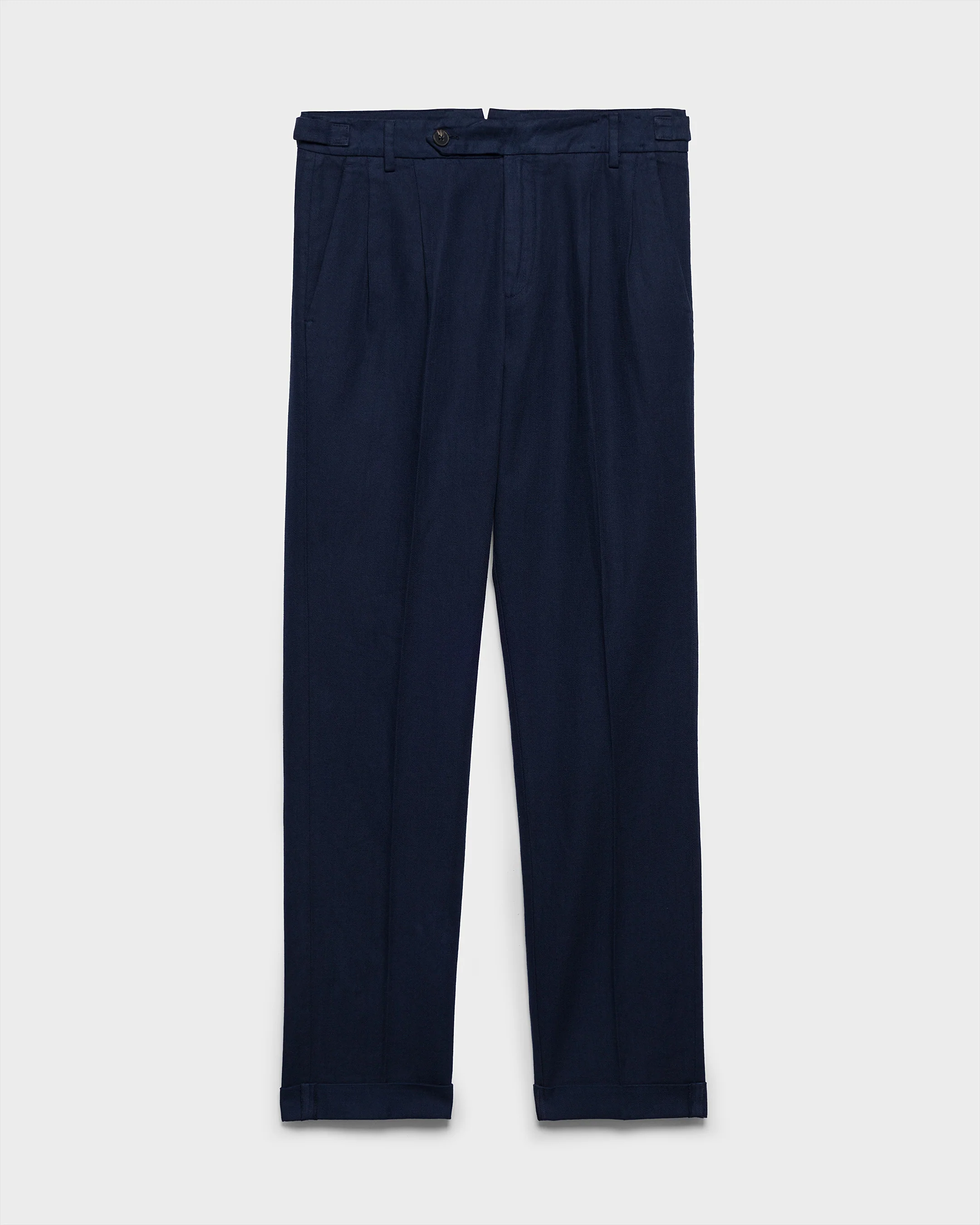Blend Cotton Gabardine Sorrento Trousers - F15LV - Night Blue - Image 5