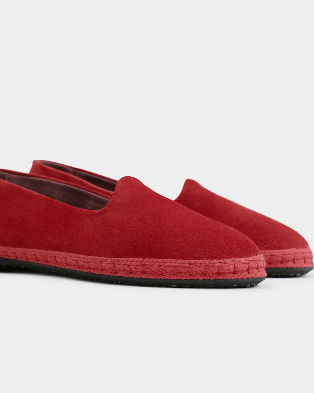 Brummel Suede Venetian Slippers - N32VF - Luca Rubinacci X Manebí - Cherry - Image 4