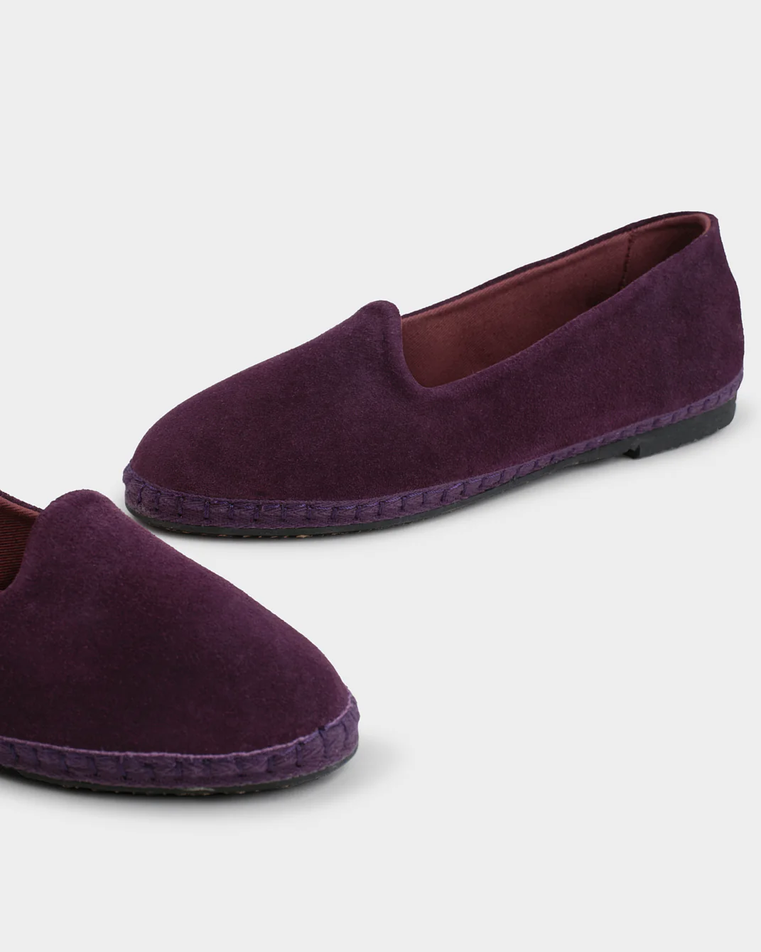 Brummel Suede Venetian Slippers - X23VF - Luca Rubinacci X Manebí - Imperial Plum - Image 4