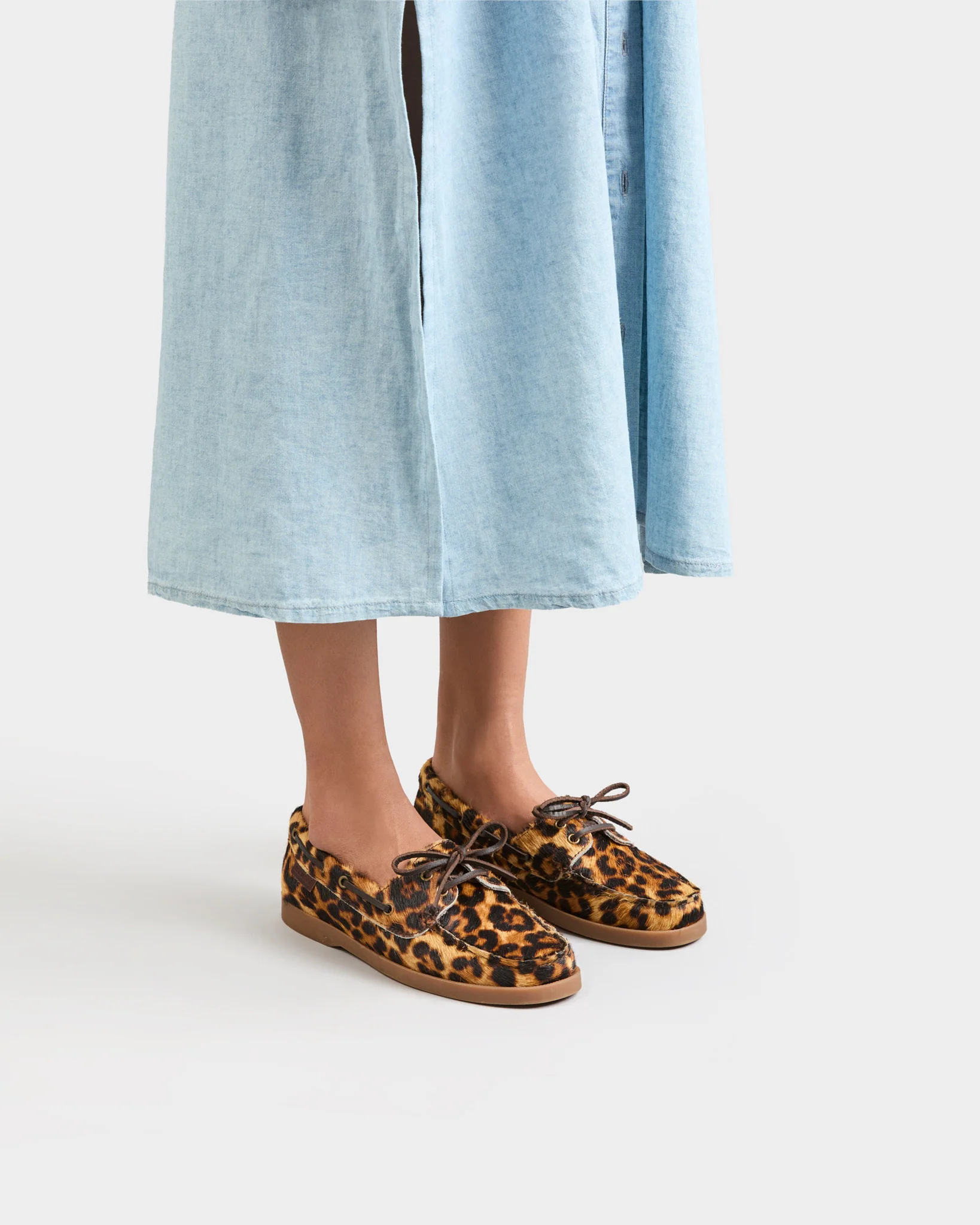 Calf Hair Boat-Shoes - D62KK - Serengeti - Leopard - Image 2