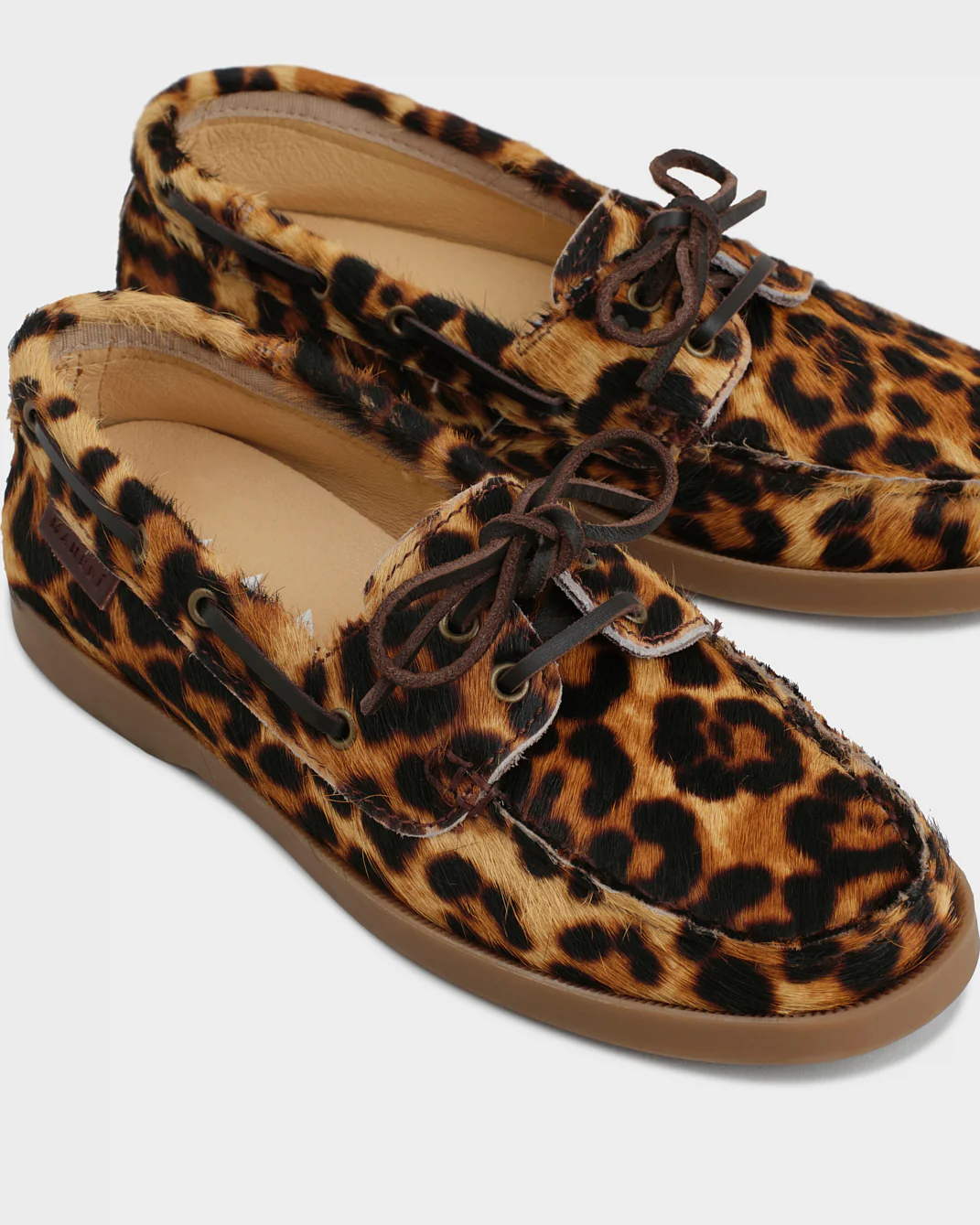 Calf Hair Boat-Shoes - D62KK - Serengeti - Leopard - Image 4