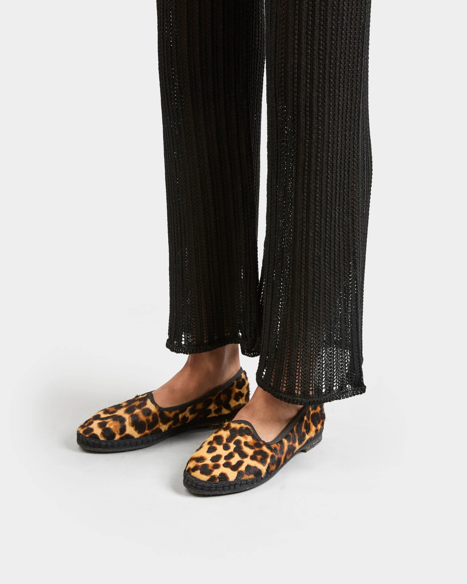 Calf Hair Venetian Slippers - D62VF - Serengeti - Leopard - Image 2