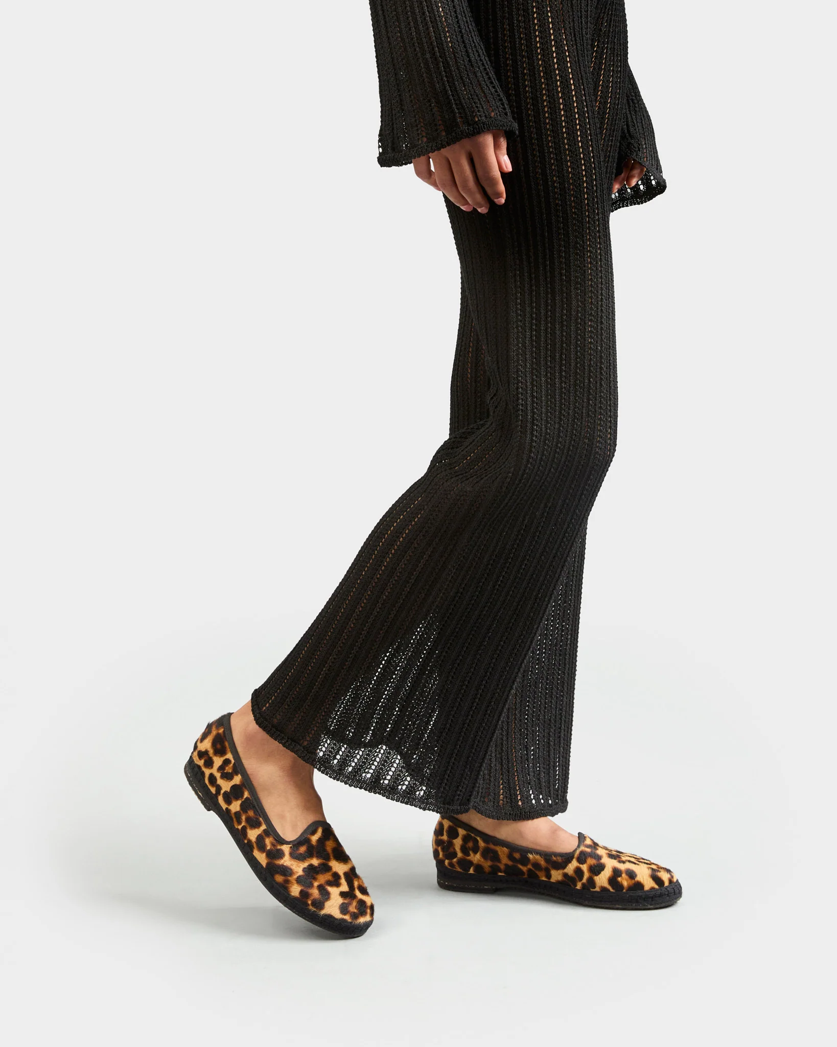 Calf Hair Venetian Slippers - D62VF - Serengeti - Leopard - Image 5