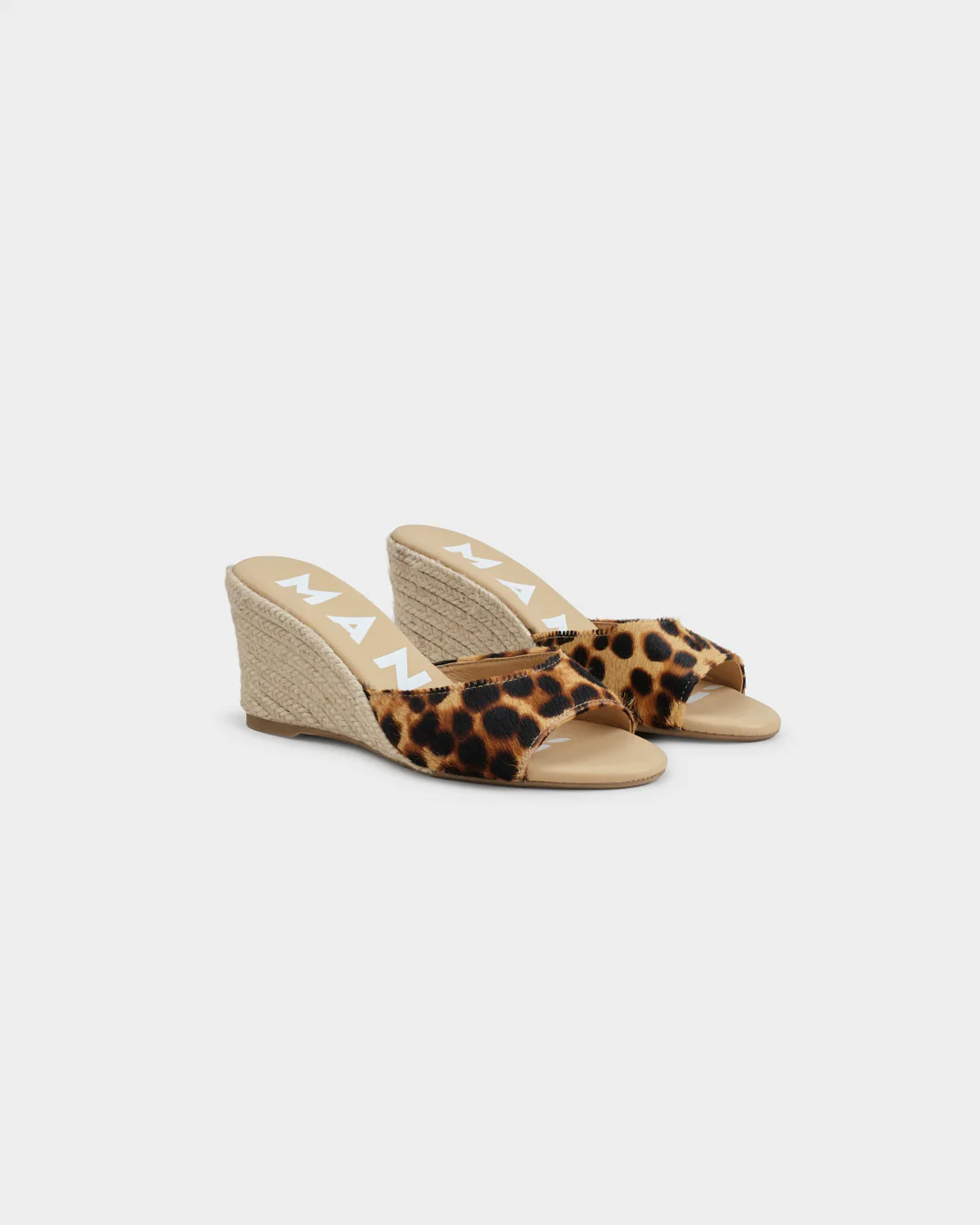 Calf Hair Mule Wedge Espadrilles - D62WZ - Serengeti - Leopard - Image 3