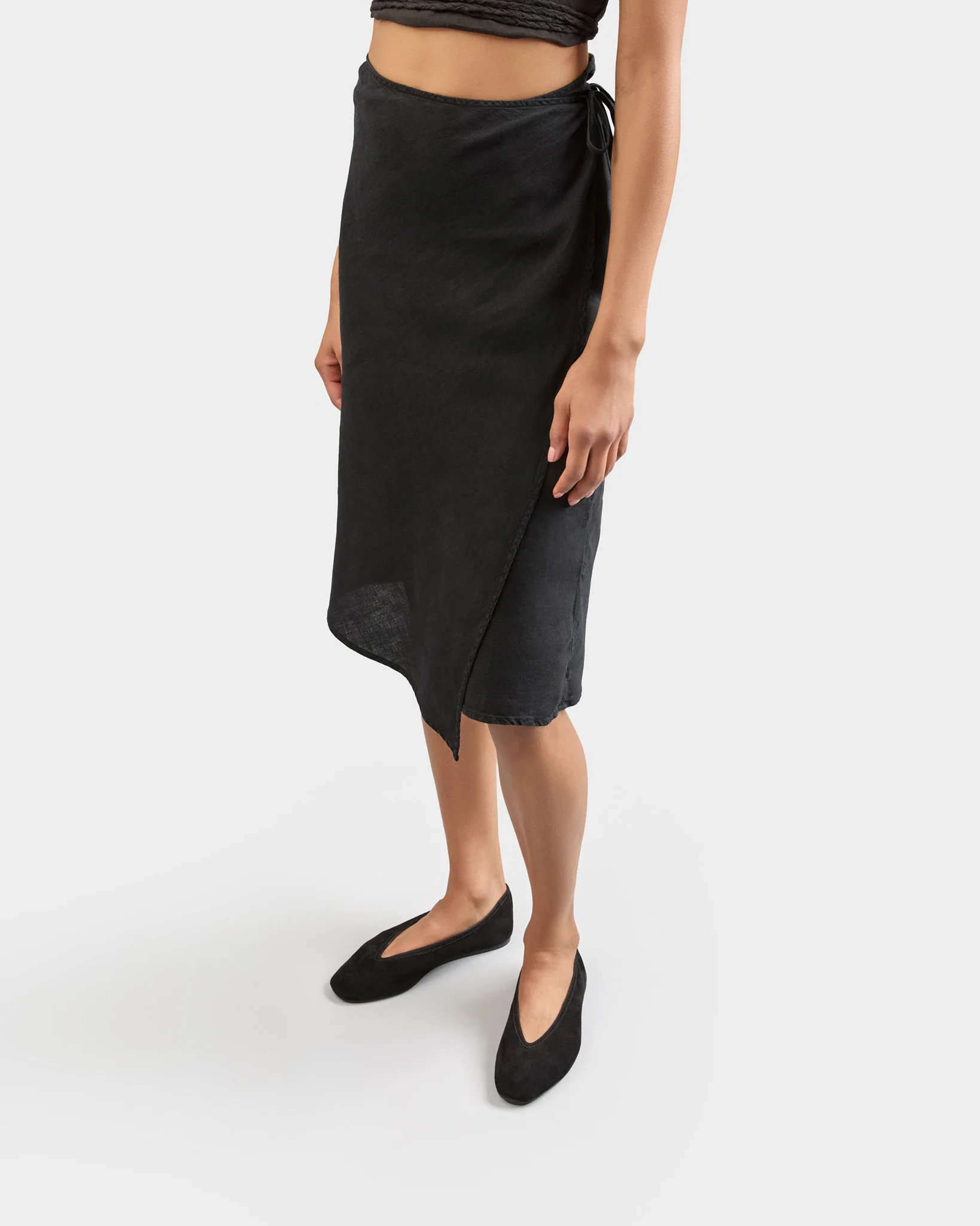 Camille Suede Ballet Flats - M41GF - Alex Rivière Studio X Manebí Black - Image 5