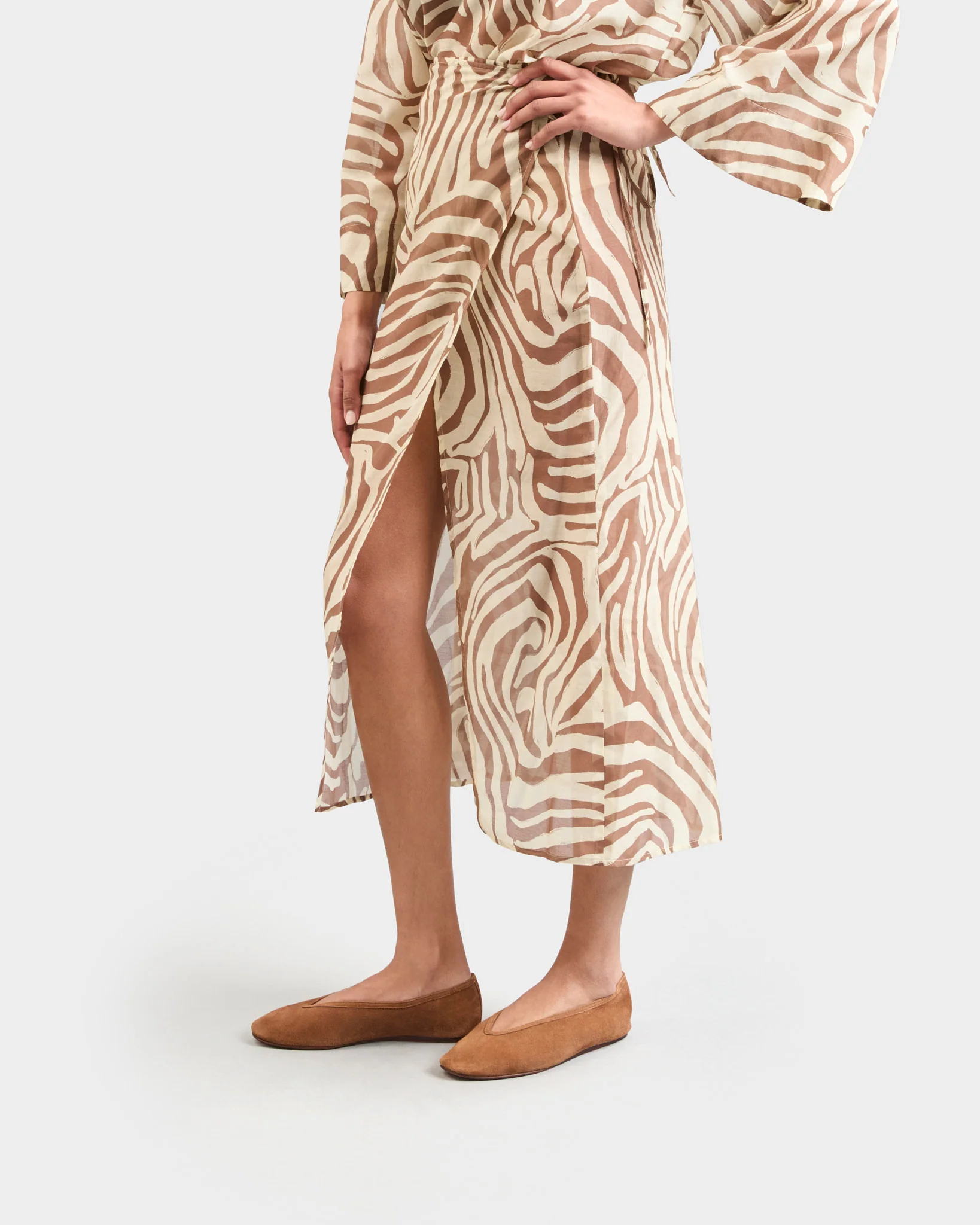 Camille Suede Ballet Flats - M42GF - Alex Rivière Studio X Manebí Tan - Image 5