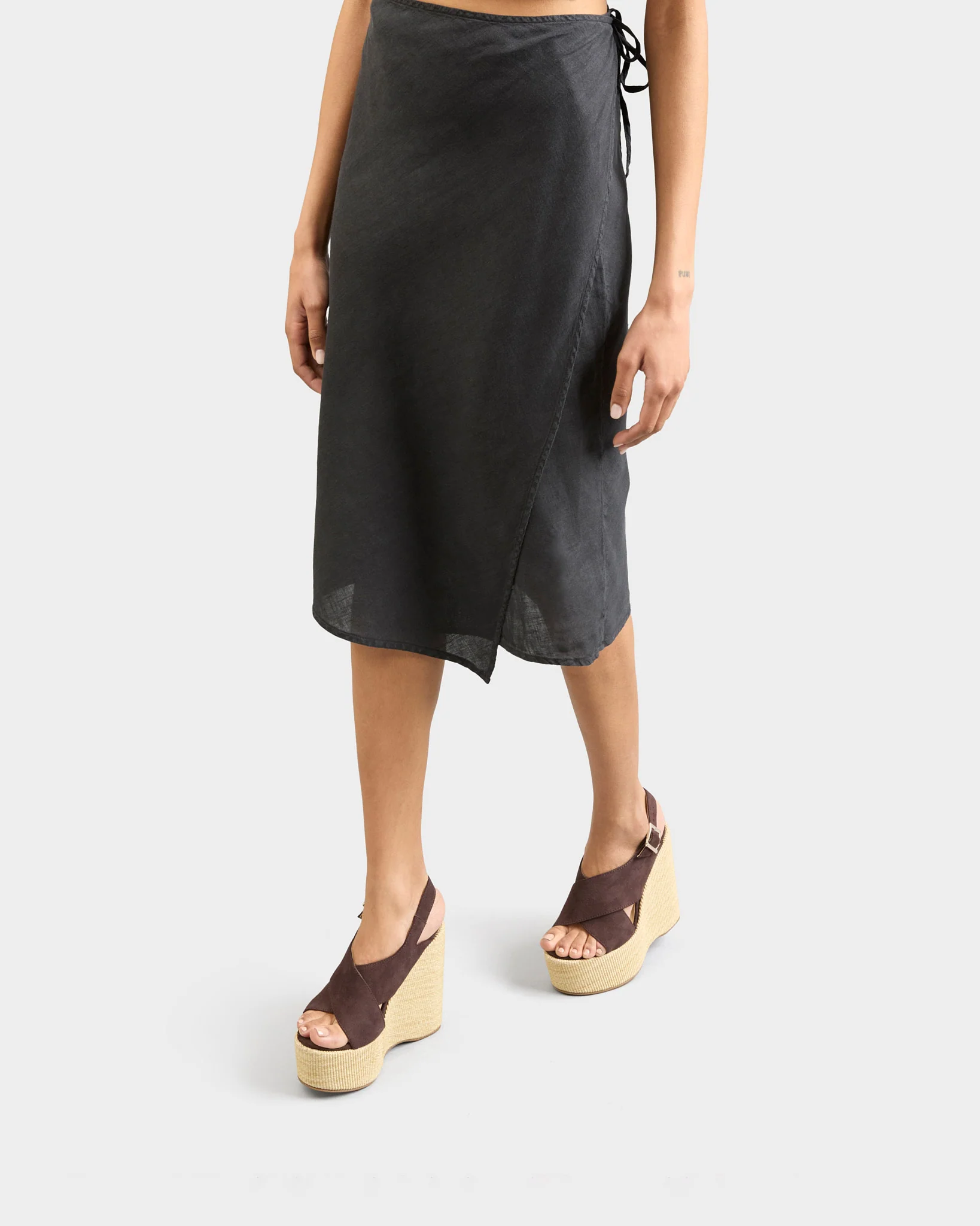 Cleo Soft Suede Chunky Crossover Wedge Espadrilles - N18XK - Alex Rivière Studio X Manebí - Chocolate - Image 5
