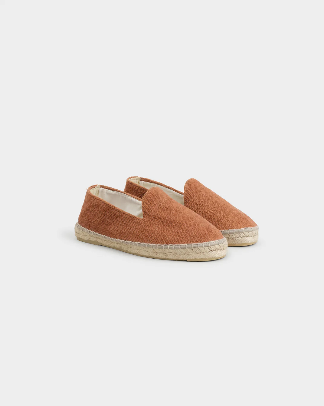 Coarse Woven Canvas Flat Espadrilles - Z96C0 - Yucatán - Terracotta - Image 3