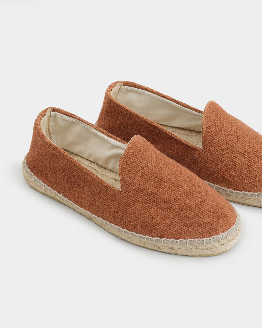 Coarse Woven Canvas Flat Espadrilles - Z96C0 - Yucatán - Terracotta - Image 4