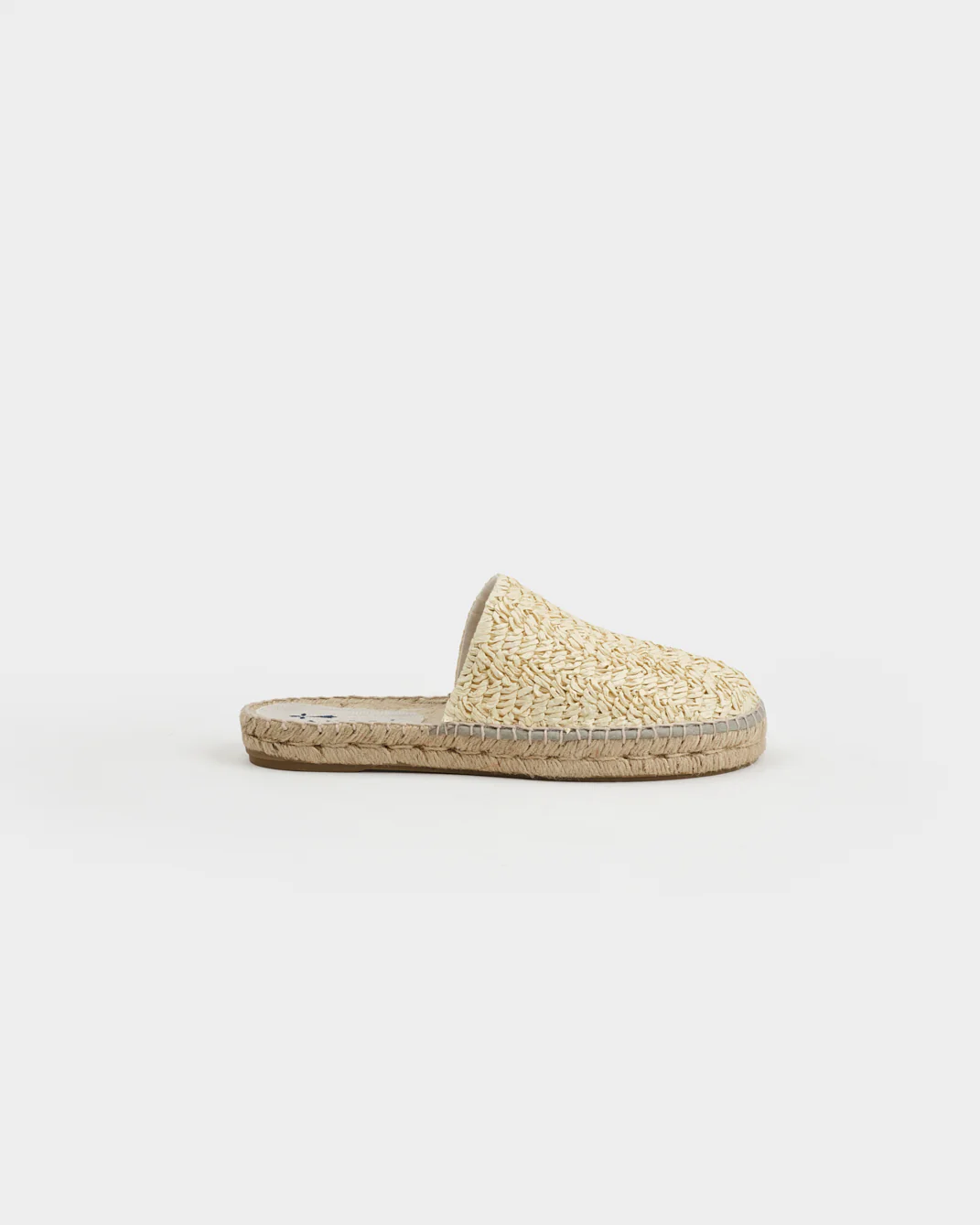 Coarse Woven Raffia Chunky Mules - H36MH - Yucatán Natural
