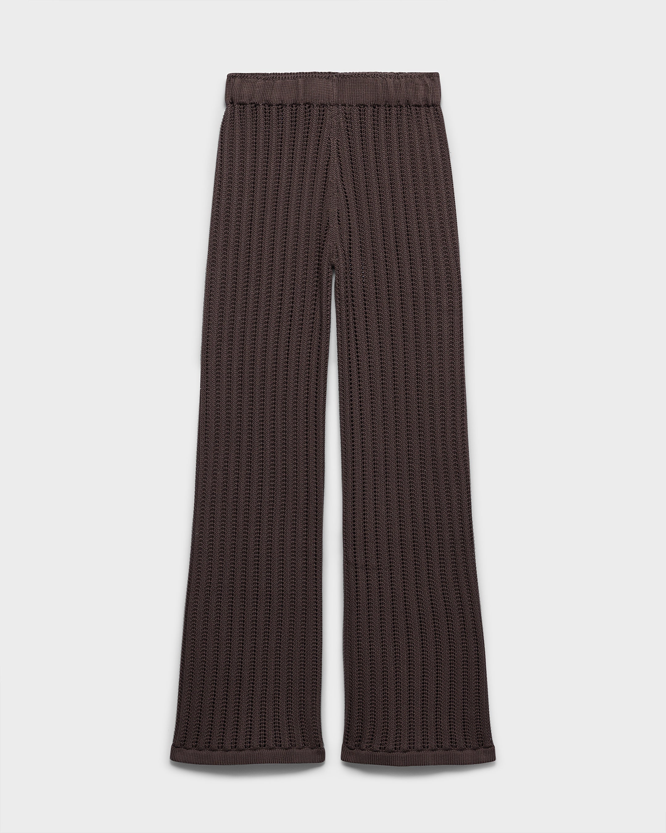 Cotton Crochet Lipari Trousers - M07ZC - Cacao - Image 4