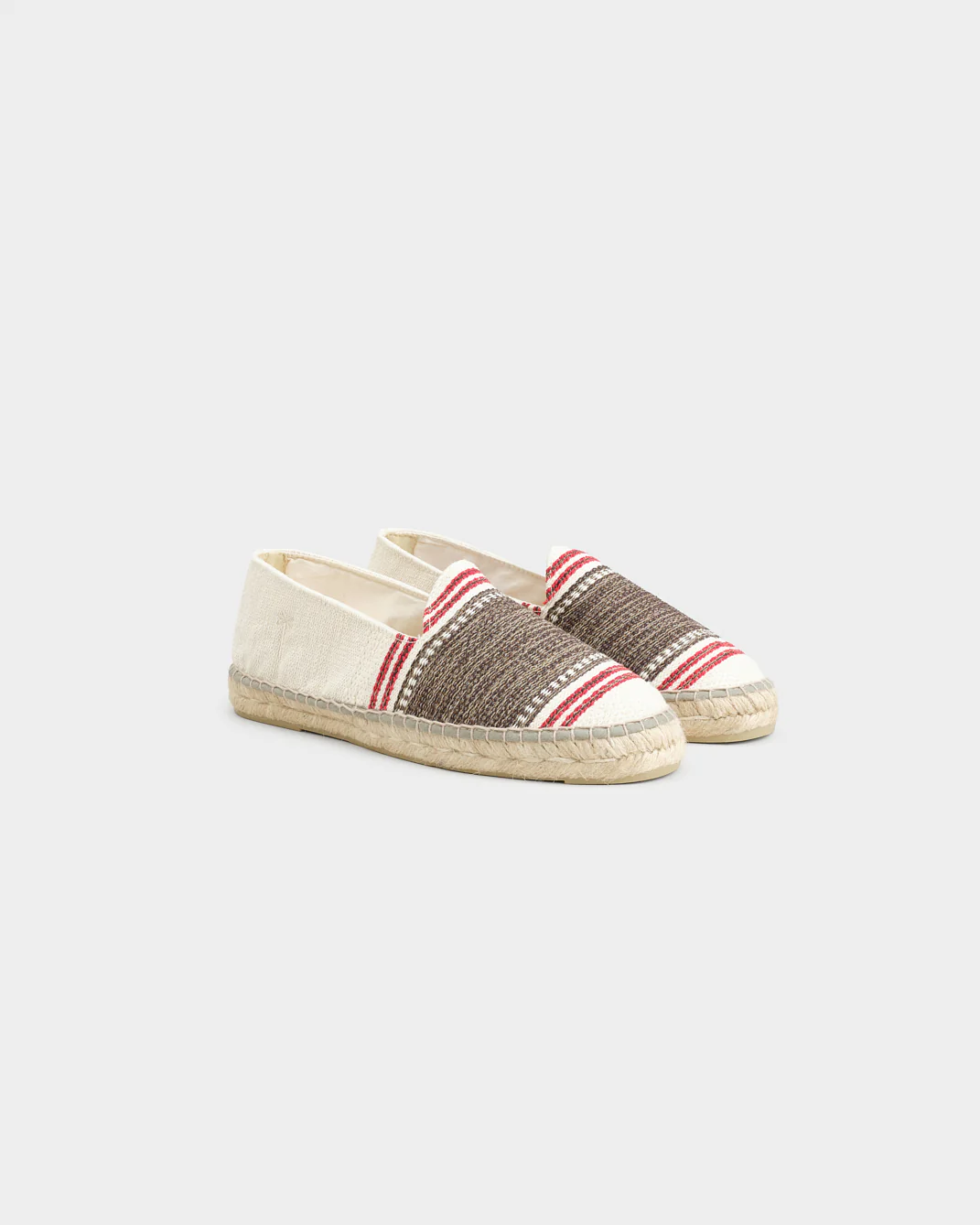Cotton Jaquard Espadrilles - H50C0 - Portofino Cocoa Maxi Stripe - Image 3