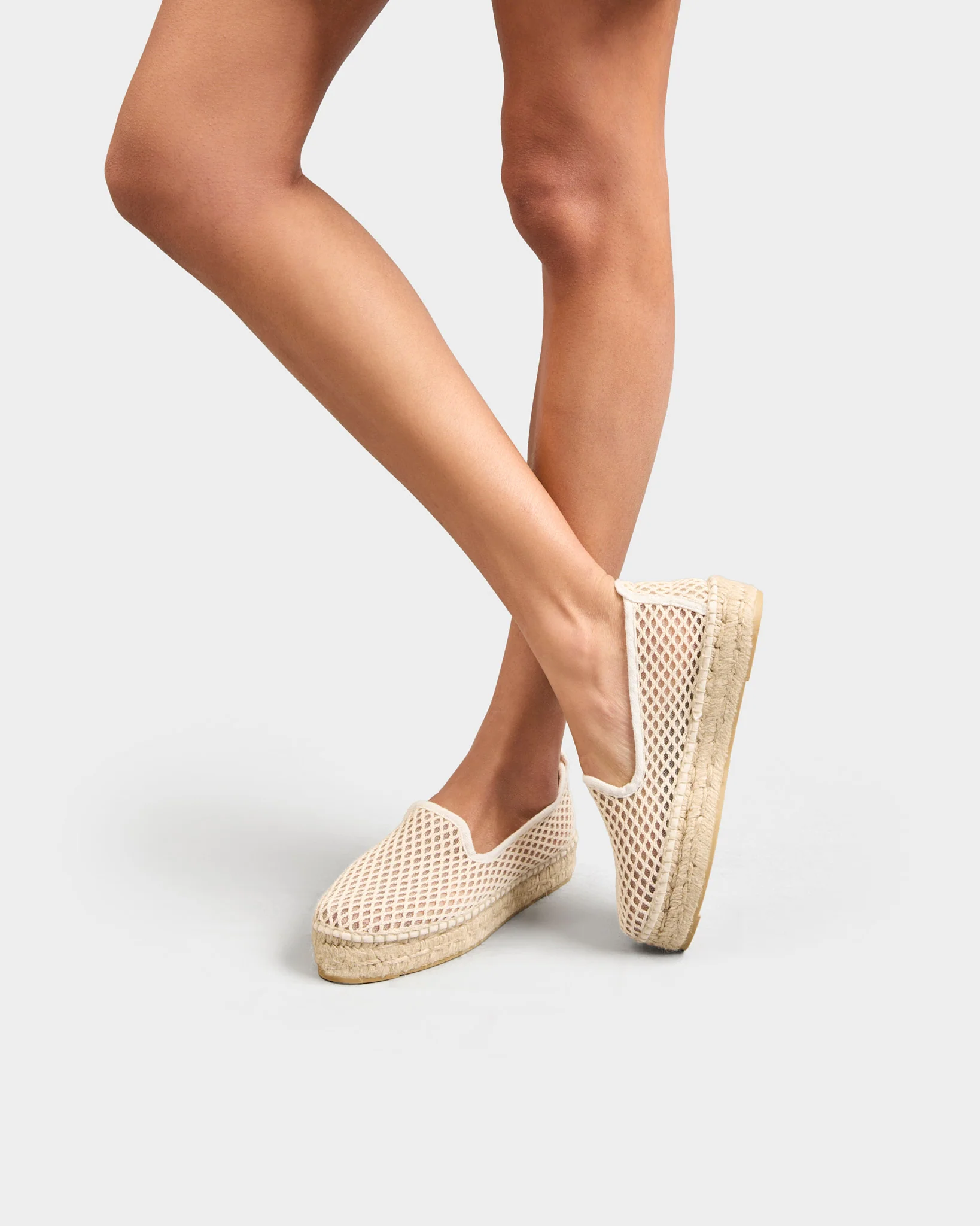Cotton Net Double Sole Espadrilles - X54D0 - Yucatán - Natural - Image 2