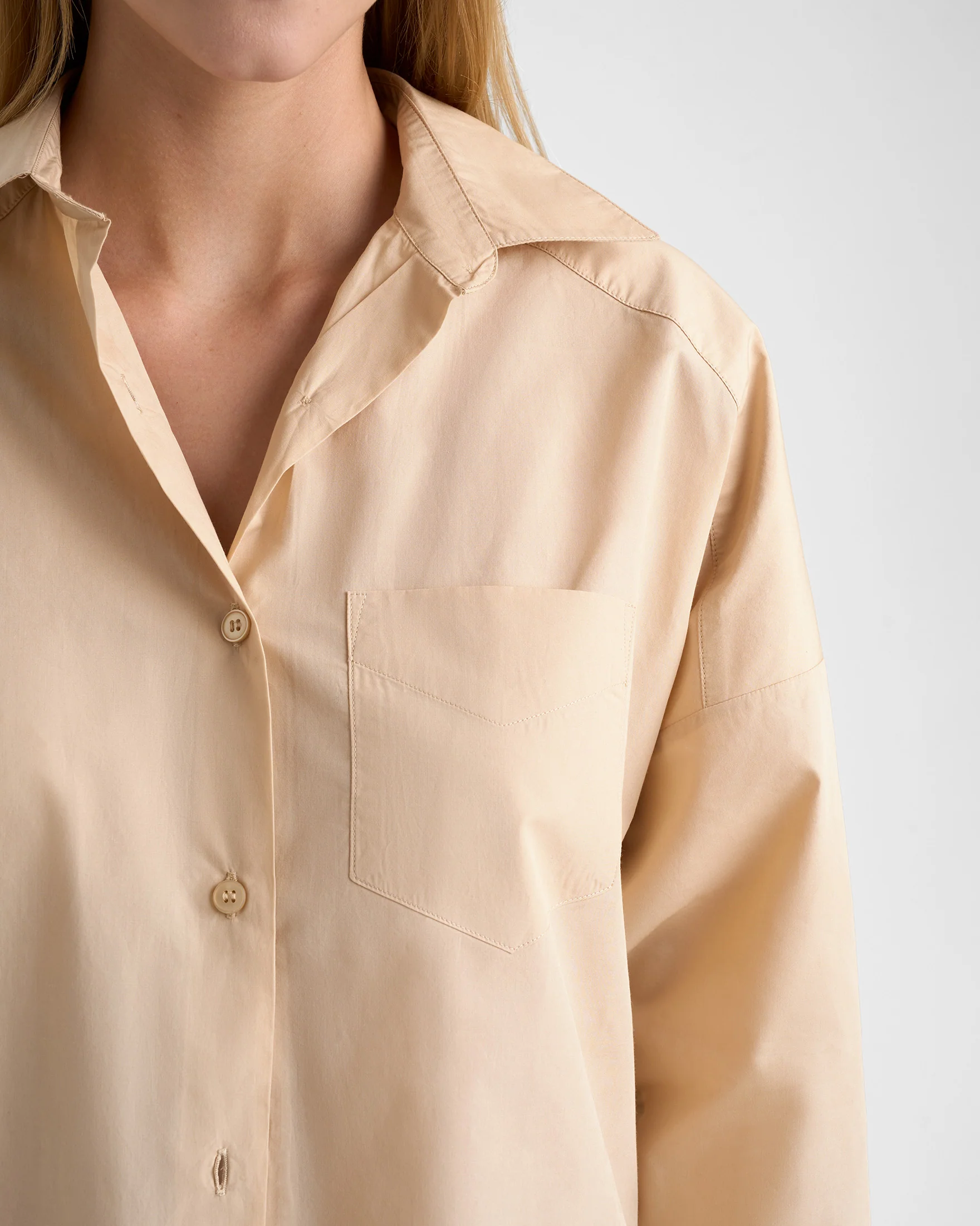 Light Popeline Binibeca Shirt - C22EQ - Bleached Sand - Image 3
