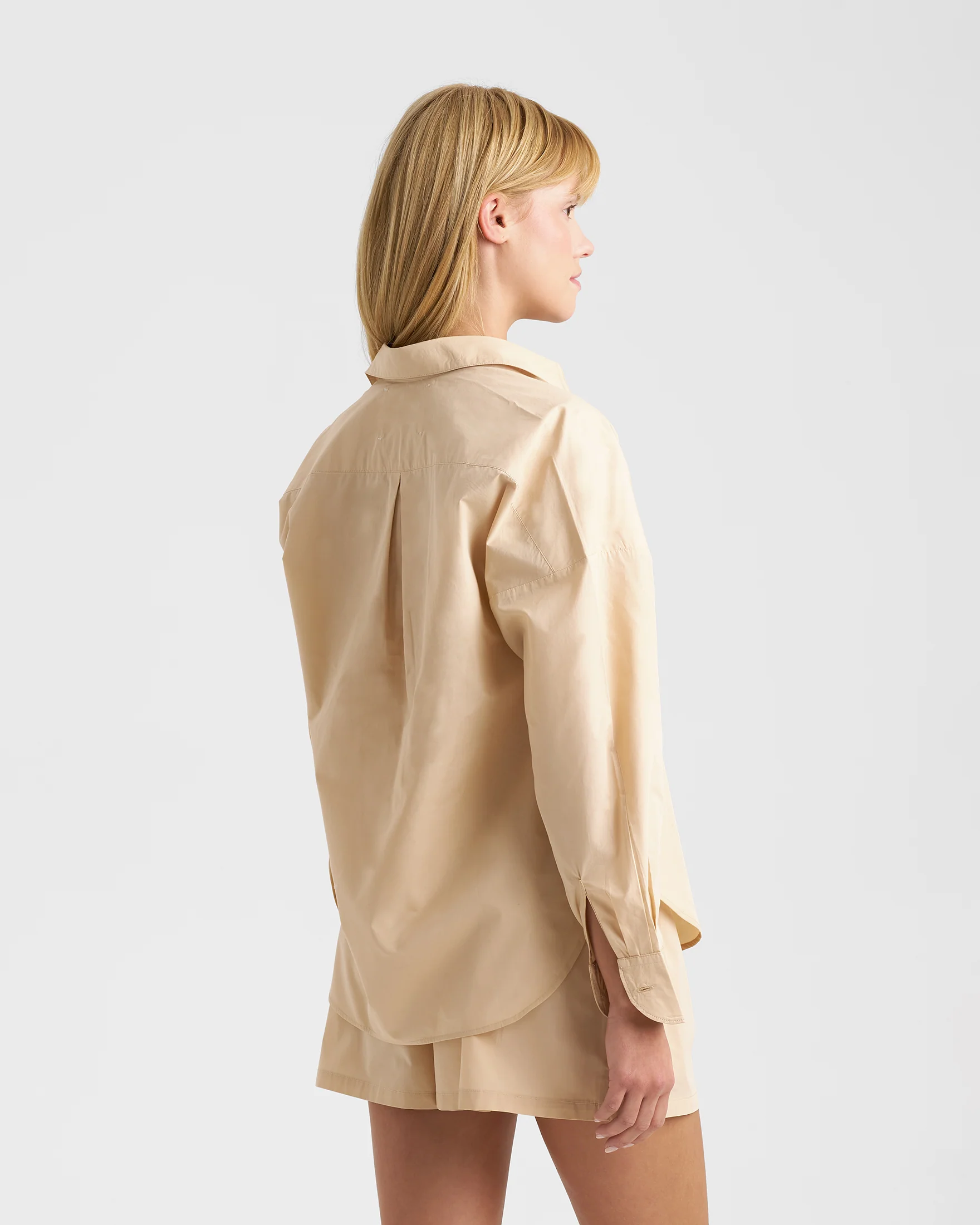 Light Popeline Binibeca Shirt - C22EQ - Bleached Sand - Image 4