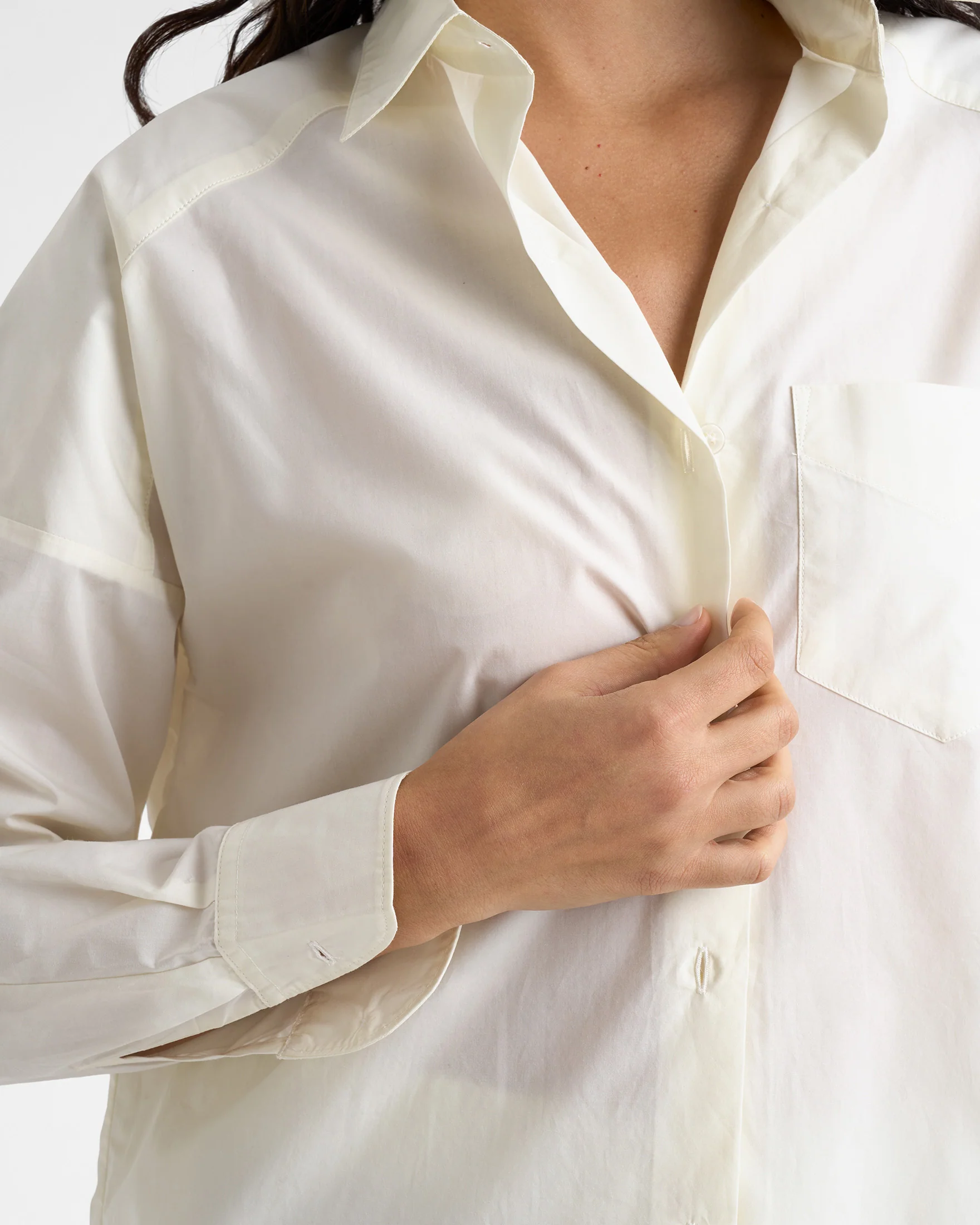 Light Popeline Binibeca Shirt - C51EQ - Shell White - Image 3