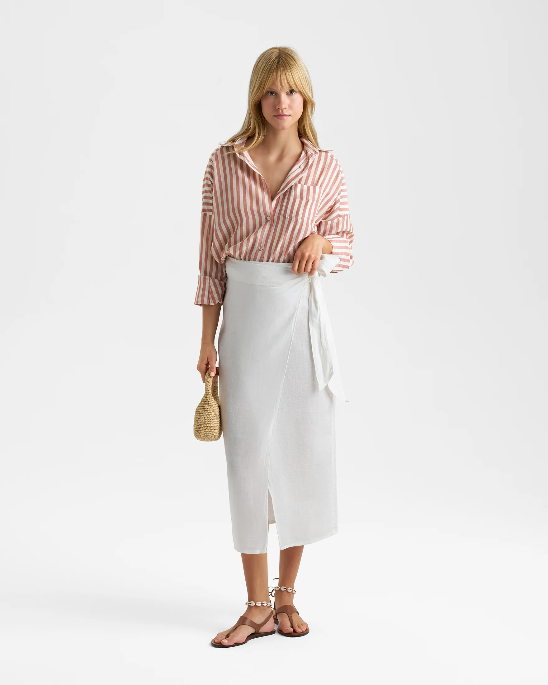 Cotton Voile Binibeca Shirt - C80EQ - Sunset Stripes - Image 2