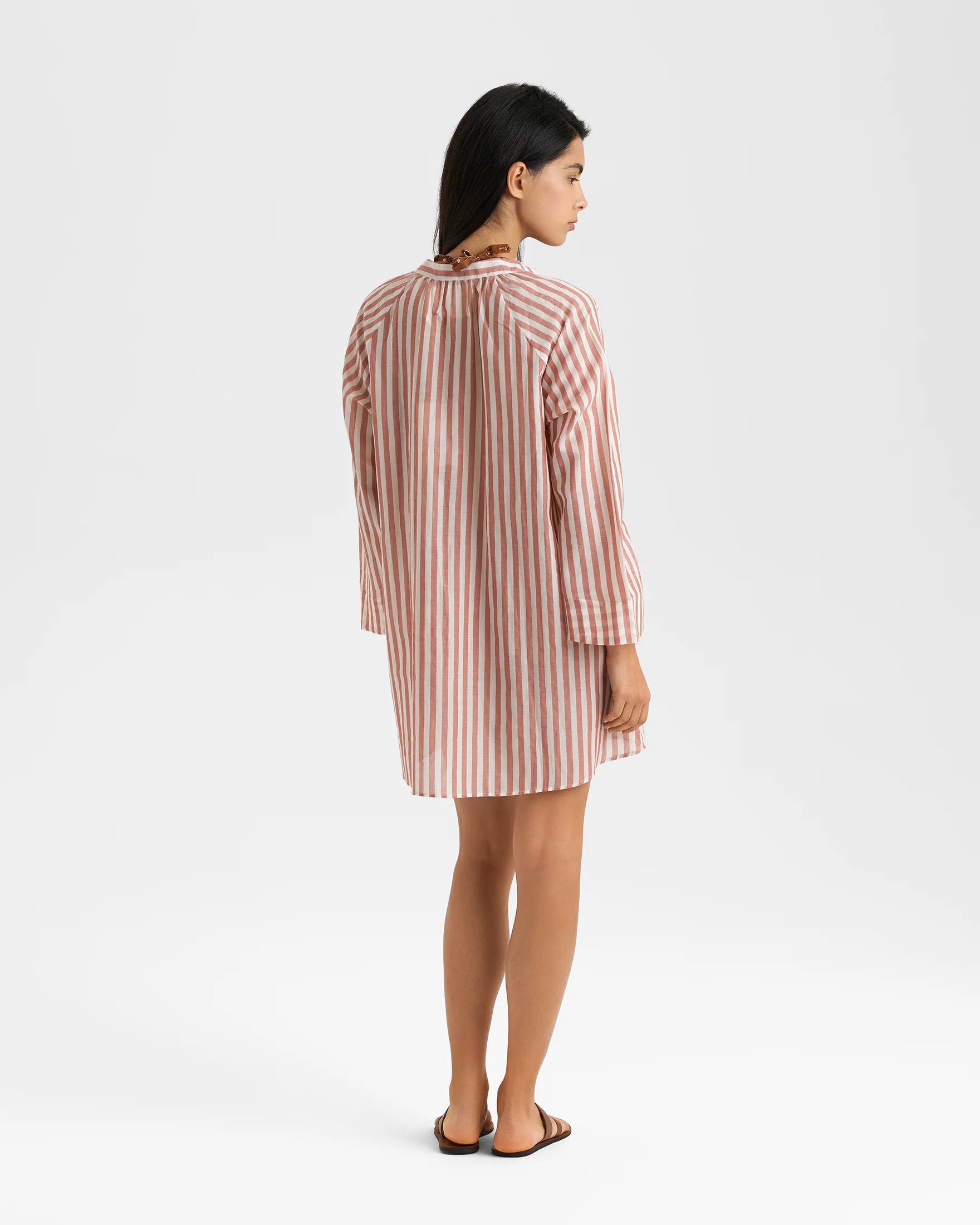 Cotton Voile Santa Cruz Dress - C80EI - Sunset Stripes - Image 4