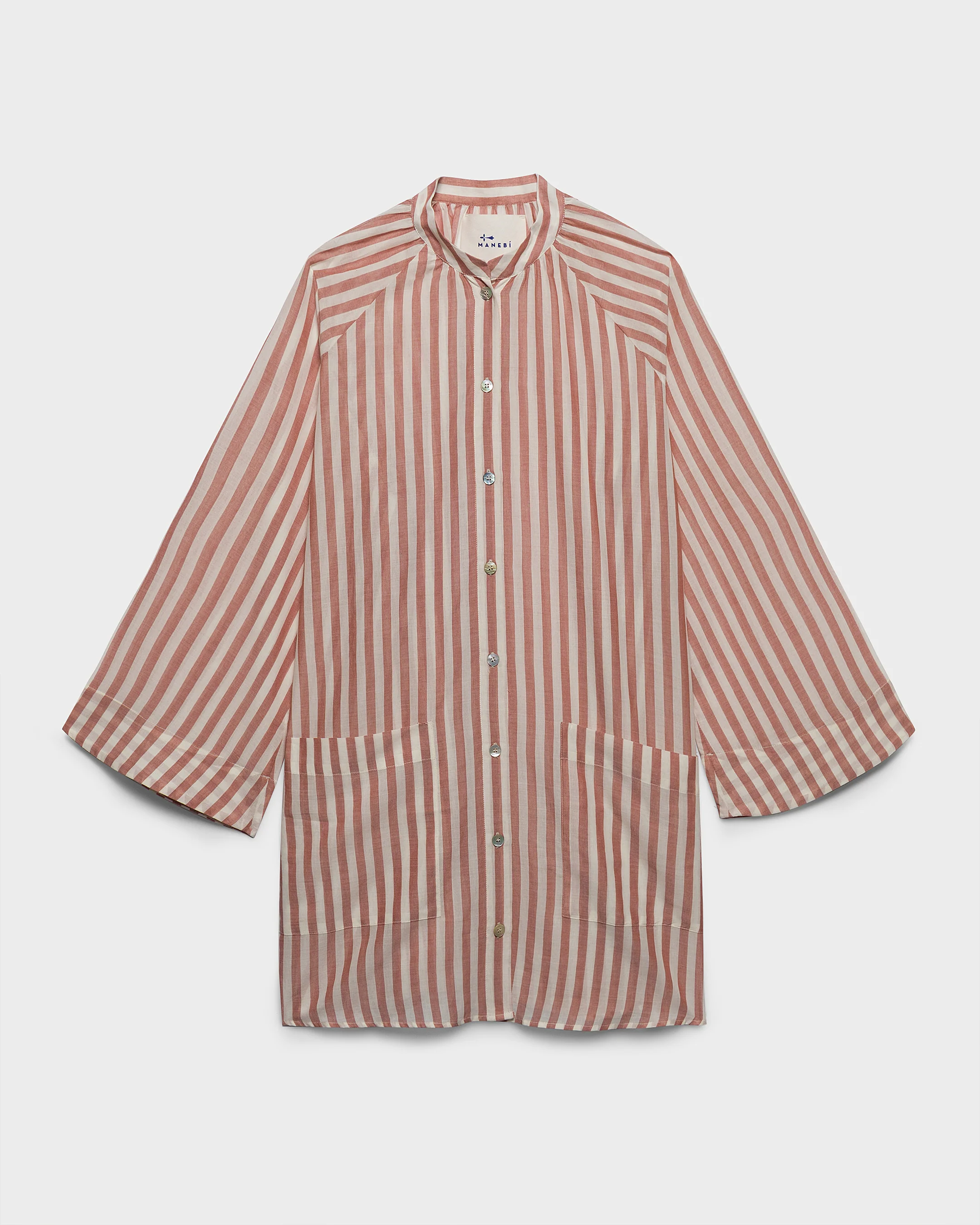 Cotton Voile Santa Cruz Dress - C80EI - Sunset Stripes - Image 5