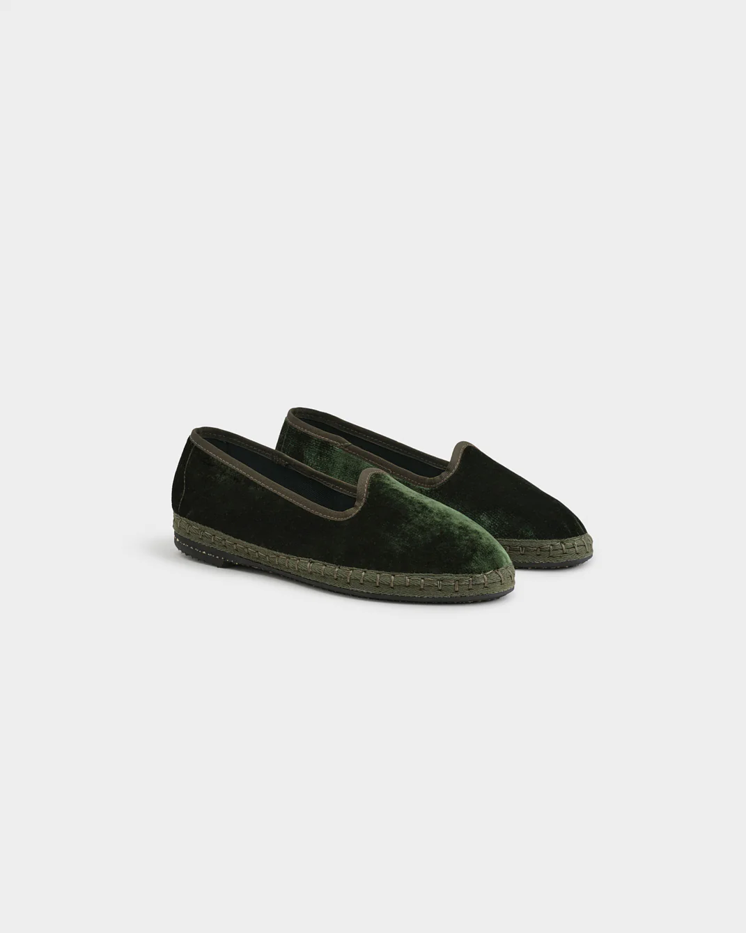 Demi Silk Velvet Venetian Slippers - M17VF - Alex Rivière Studio x Manebí Emerald Green - Image 3