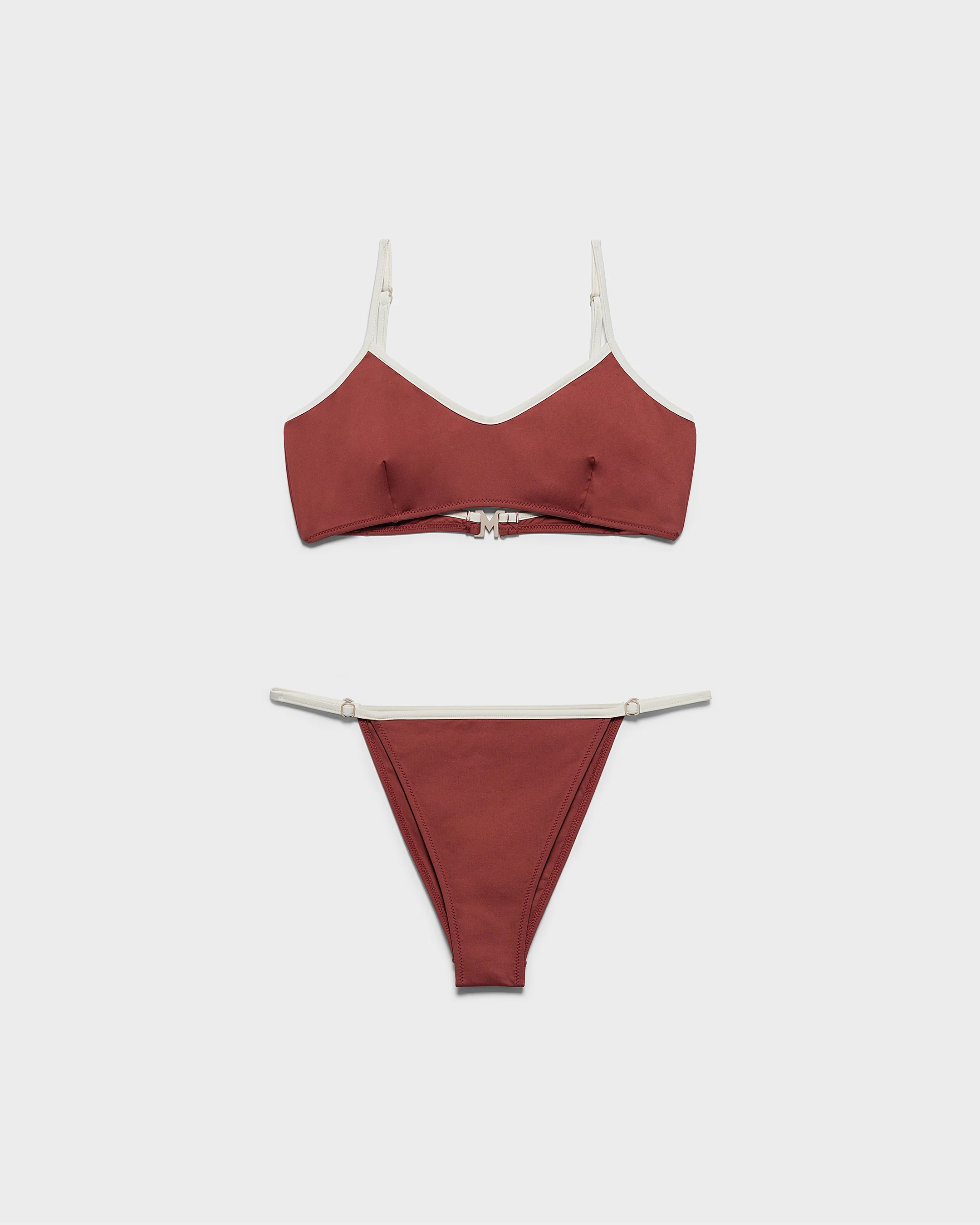 Edged Triangle Bikini - R51UE - Deep Rust