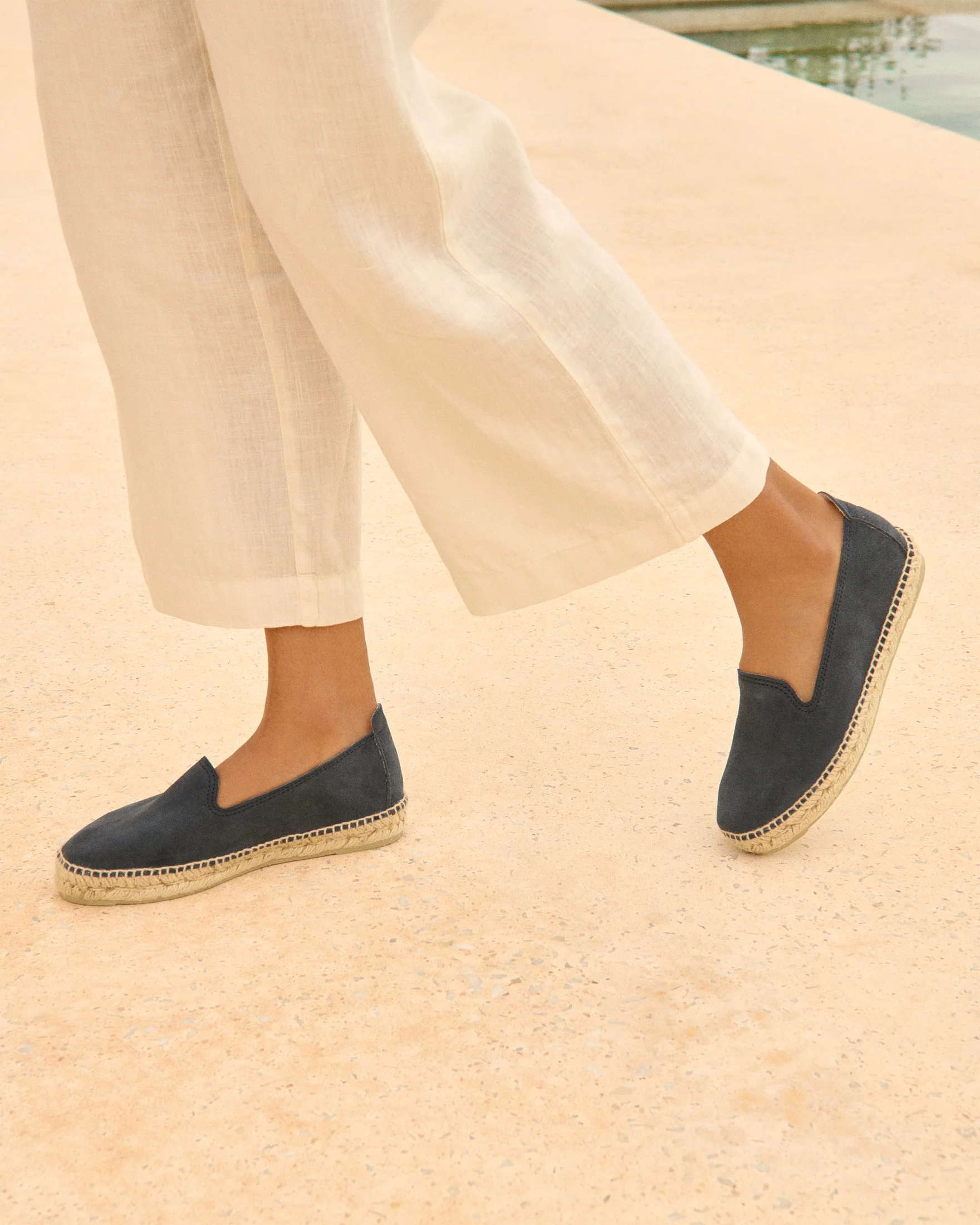 Suede Flat Espadrilles - K15N0 - Hamptons Patriot Blue - Image 5