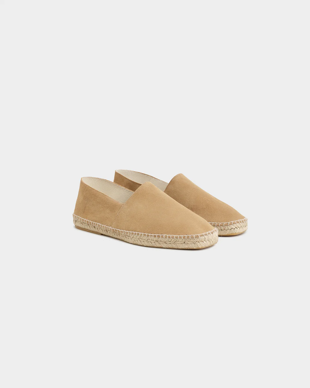 Suede Squared Toe Espadrilles - M28CQ - Hamptons Washed Beige - Image 3