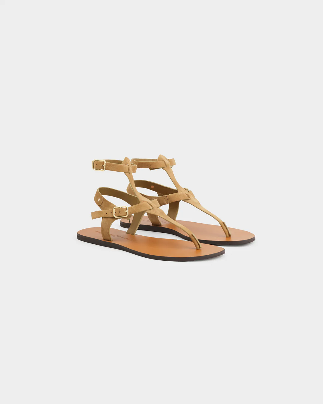 Etienne Leather Gladiator Sandals - M89Y0 - Alex Rivière Studio X Manebí - Tobacco - Image 3