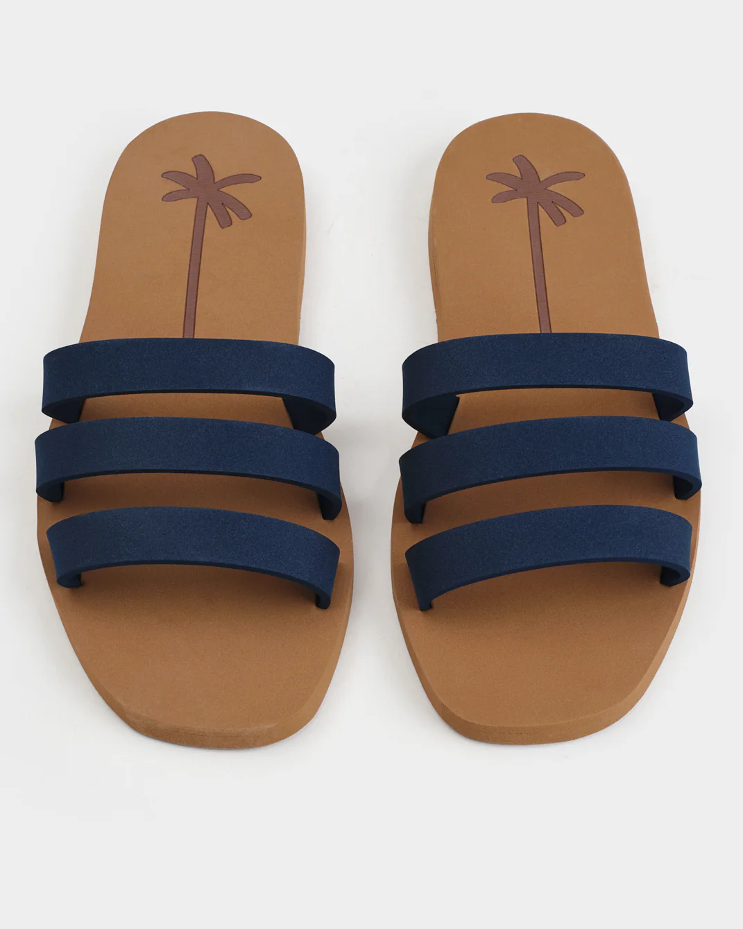 Eva Three Bands Swim Sandals - O13ED - Honolulu Patriot Blue Cuero - Image 3