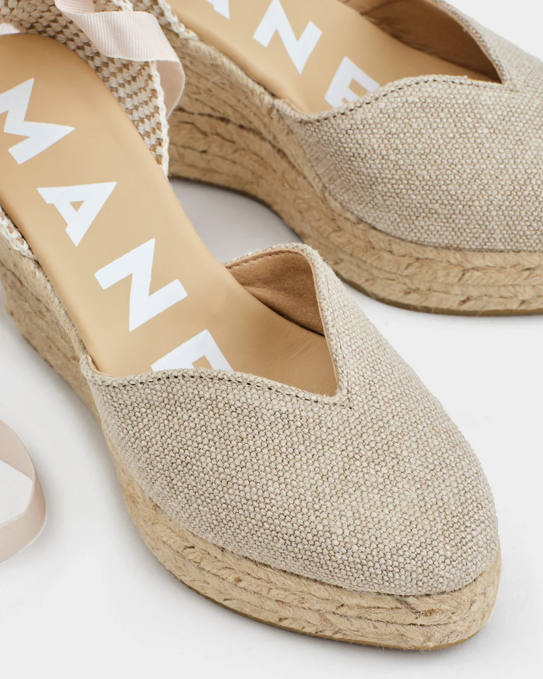 Organic Hemp Heart-Shaped Wedge Espadrilles - O71WH - La Havana Natural - Image 4
