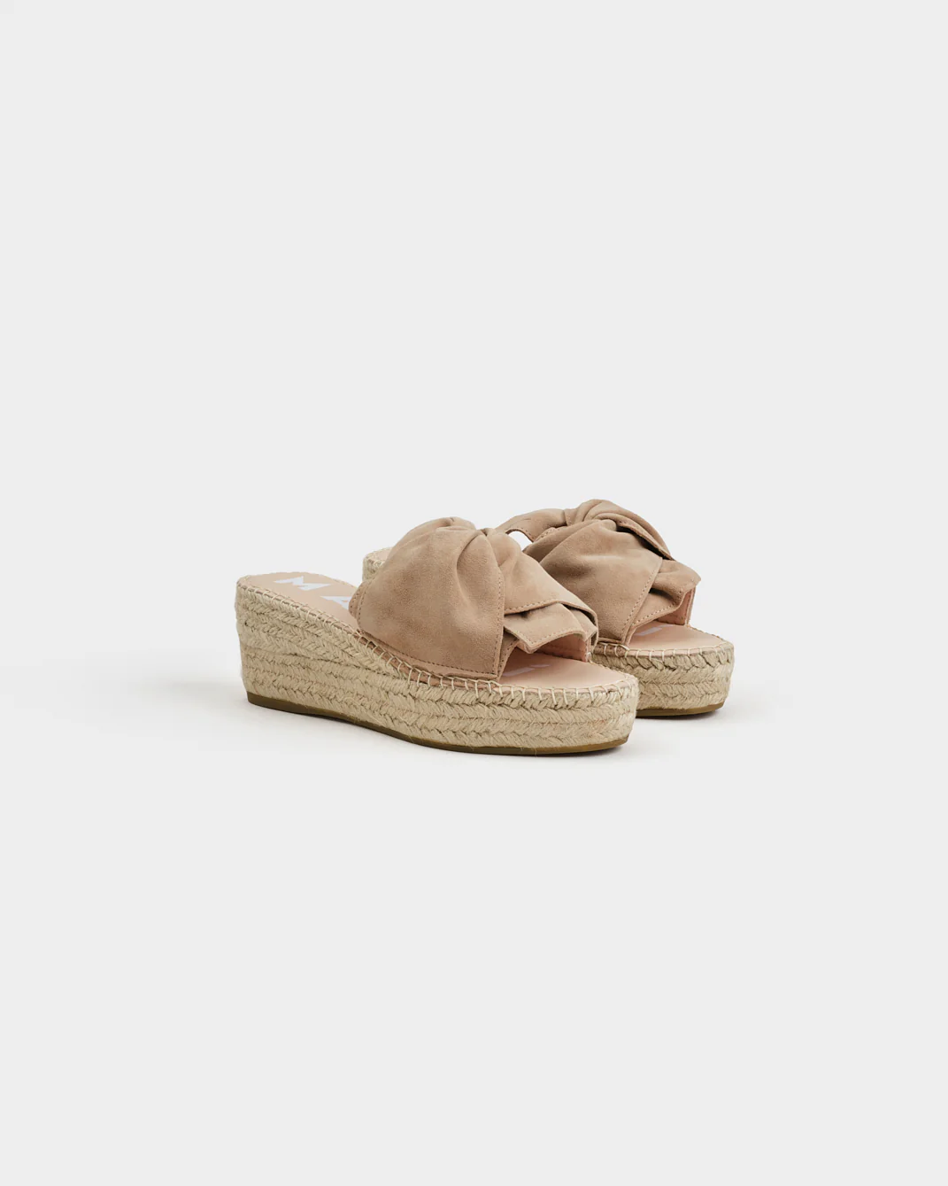 Suede Platforms With Knot - W19WK - Hamptons Vintage Taupe - Image 3