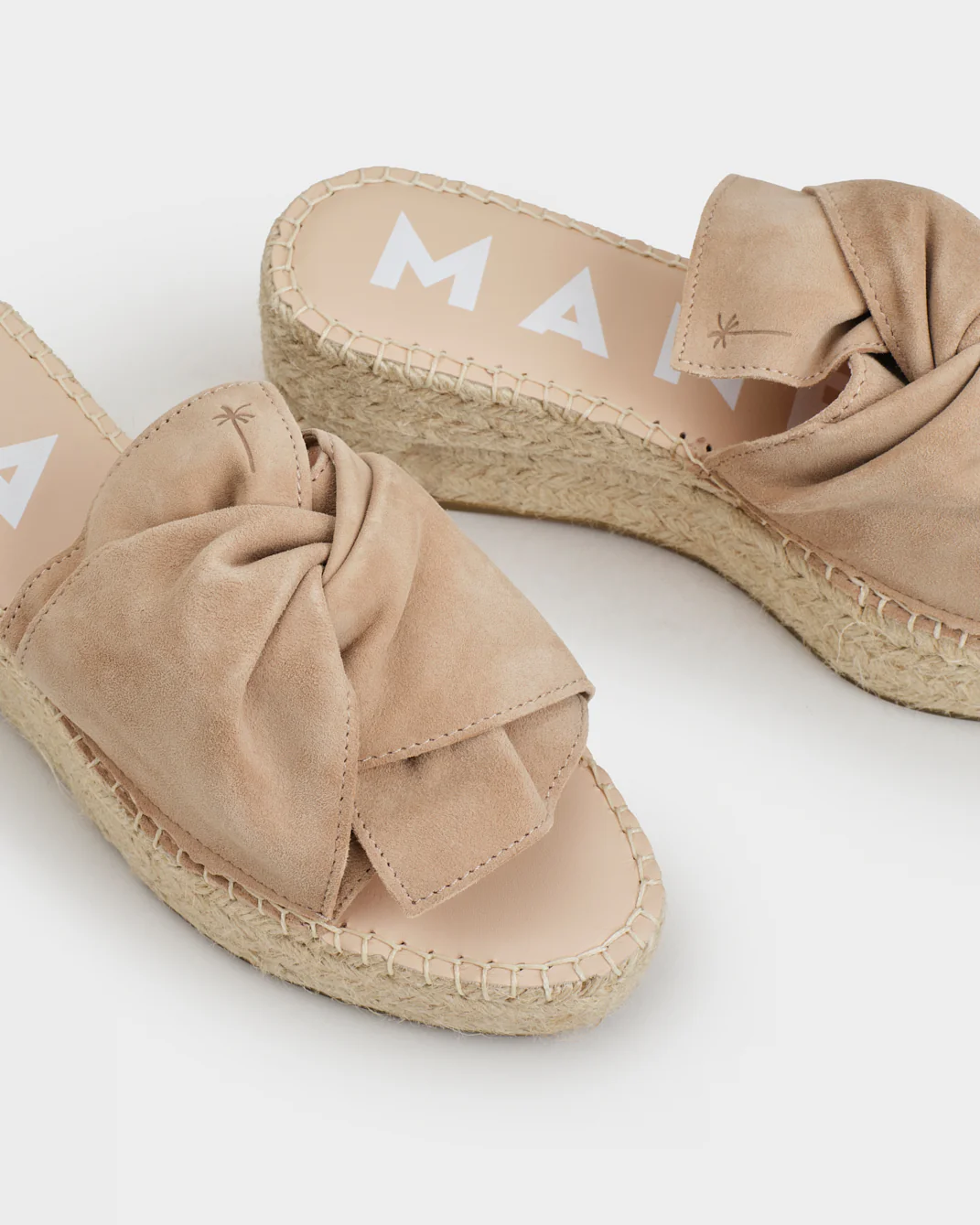 Suede Platforms With Knot - W19WK - Hamptons Vintage Taupe - Image 4