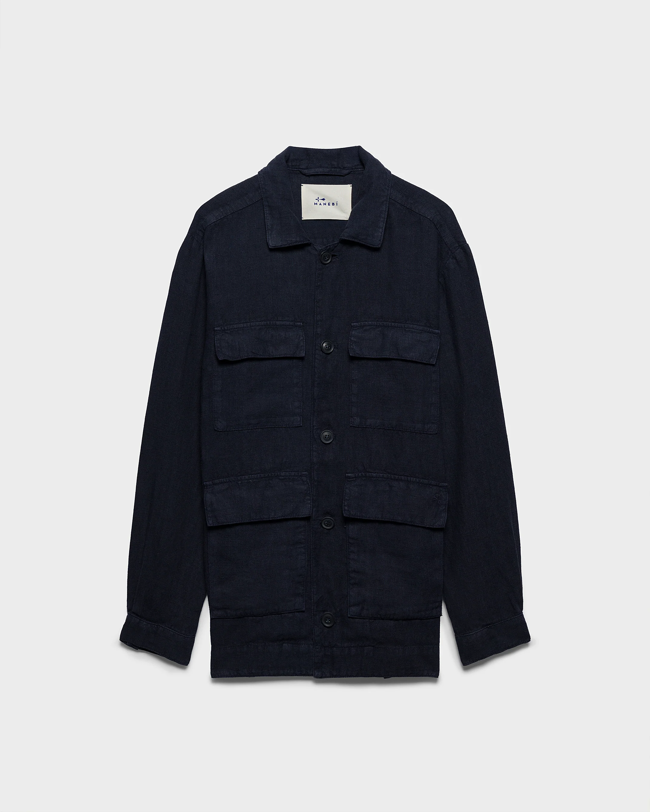 Irish Linen Savana Jacket - I15JJ - Night Blue - Image 5