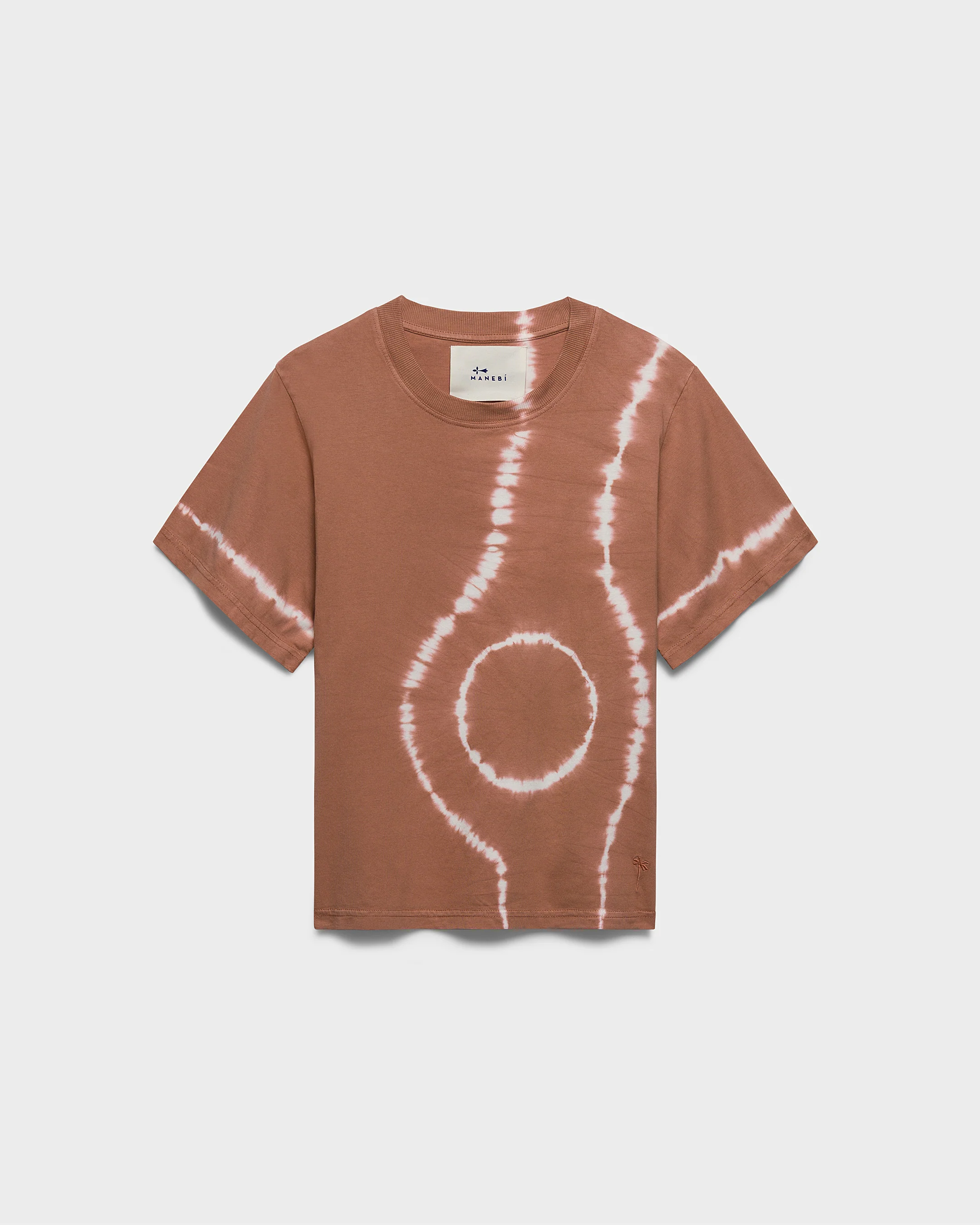 Jersey Charlotte T-Shirt Tie&Dye - G97JE - Brick Dust Tie & Dye And Palm Embroidery - Image 5