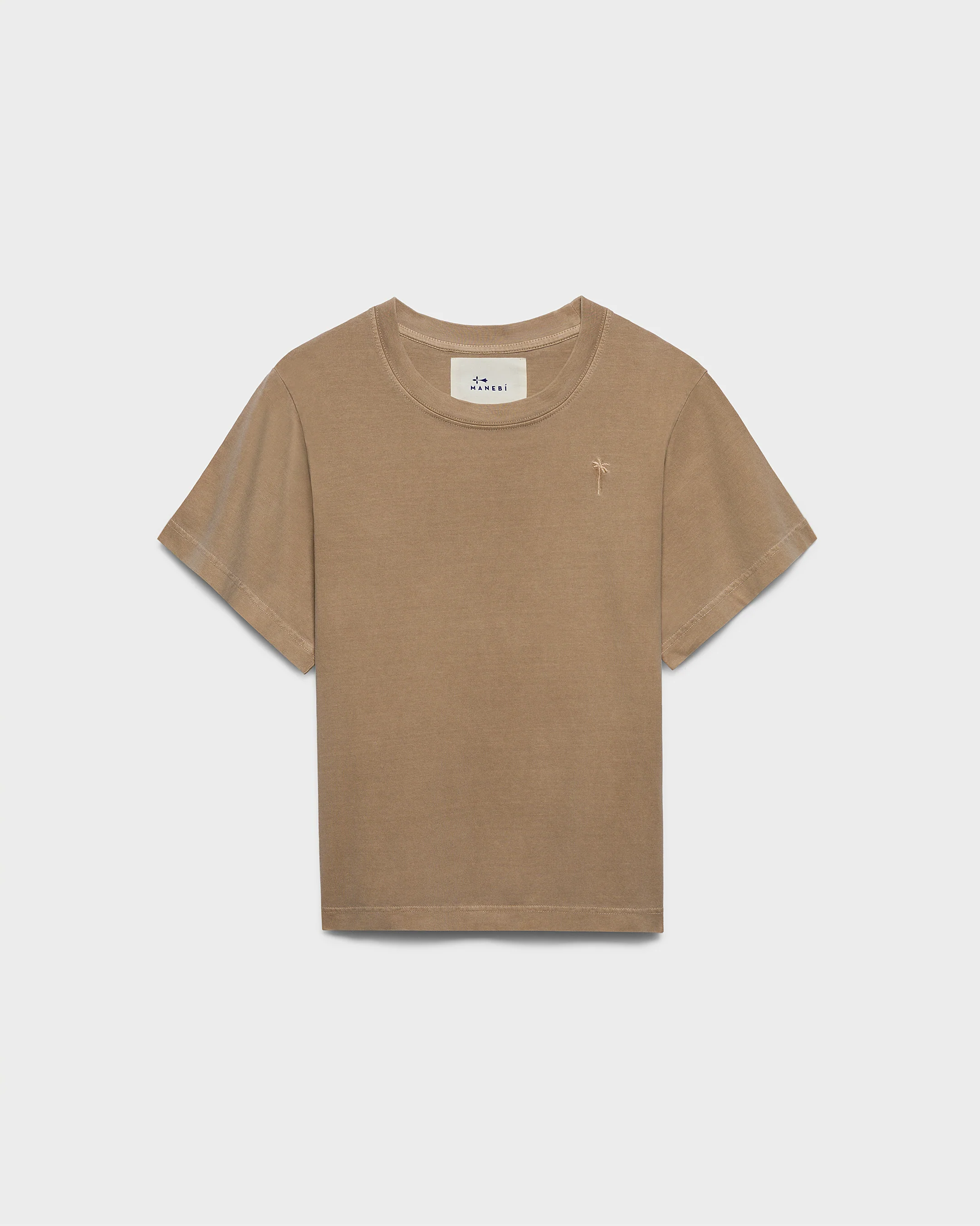 Jersey Coconut T-Shirt - G81JE - Camel And Palm Embroidery - Image 5