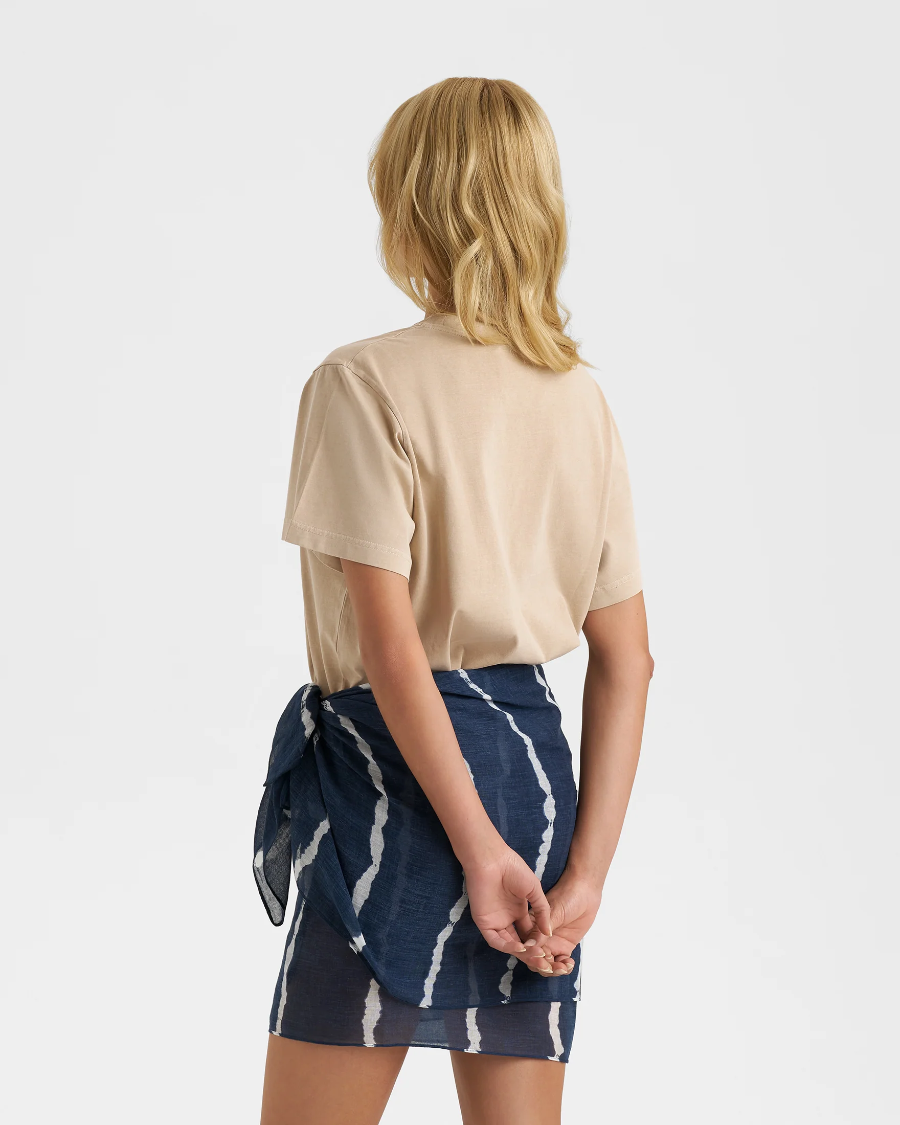Jersey Coconut T-Shirt - G96JE - Cappuccino And Palm Embroidery - Image 4