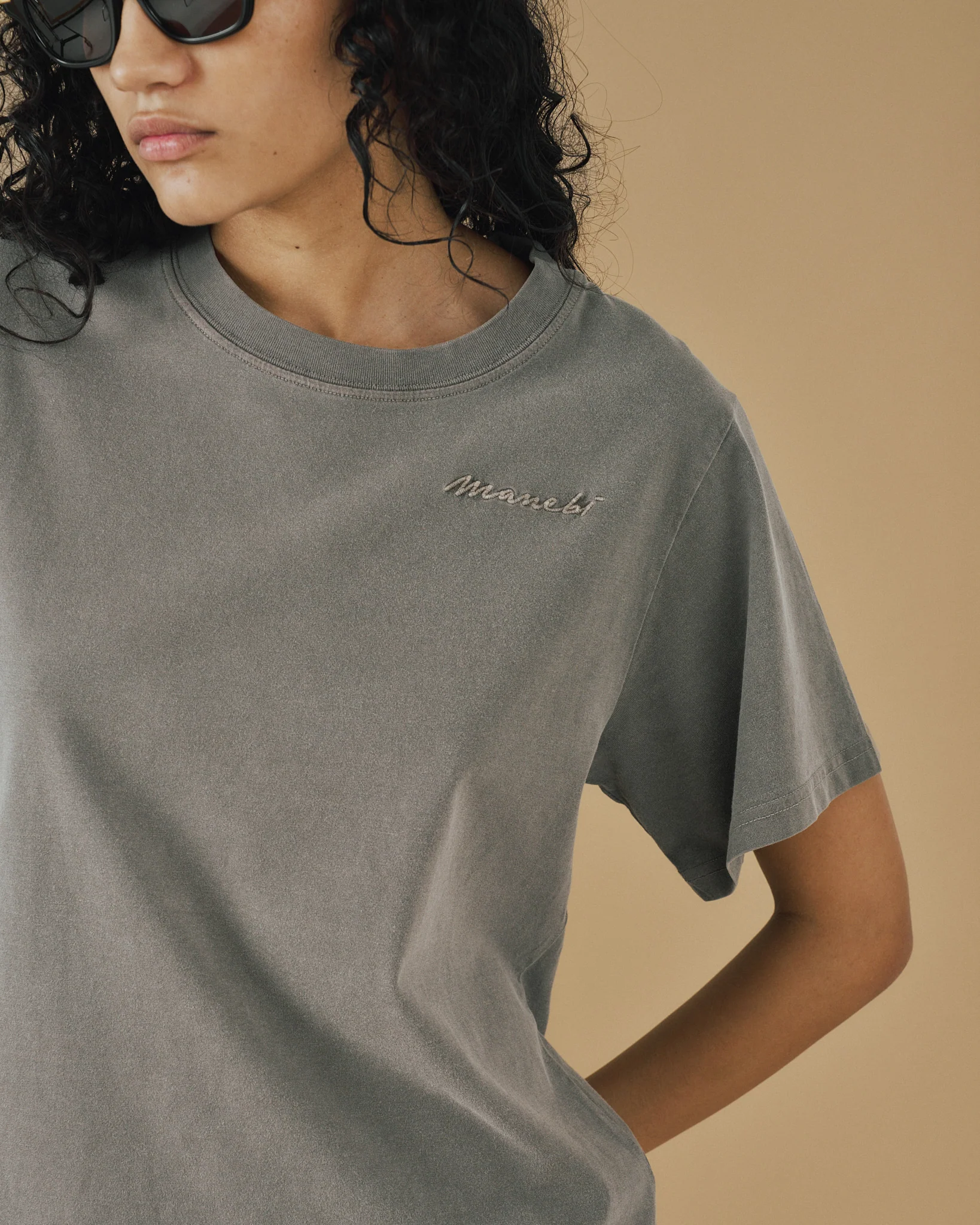 Jersey Coconut T-Shirt - G94JE - Carbon And Logo Embroidery - Image 6