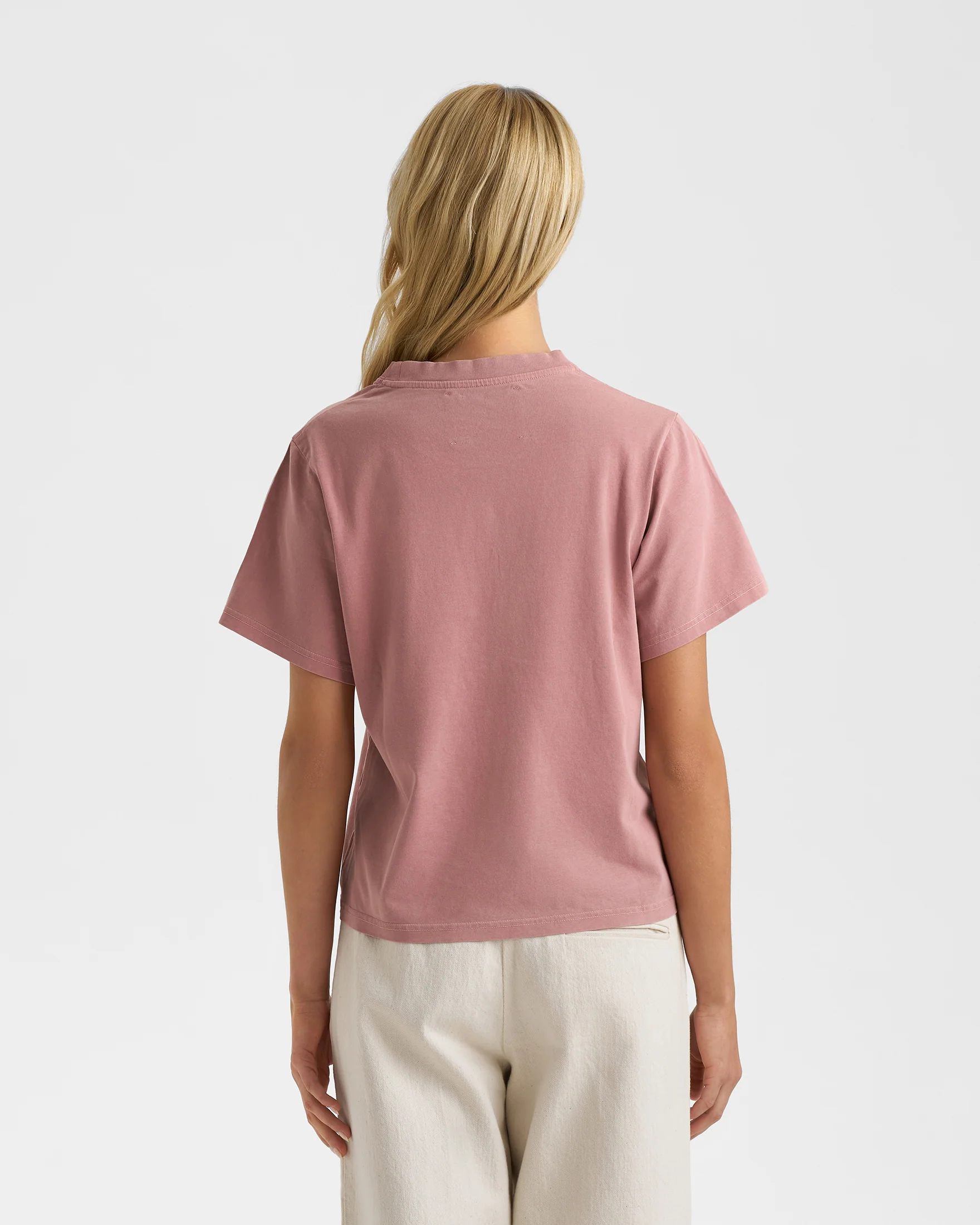 Jersey Coconut T-Shirt - G82JE - Terracotta And Logo Embroidery - Image 4