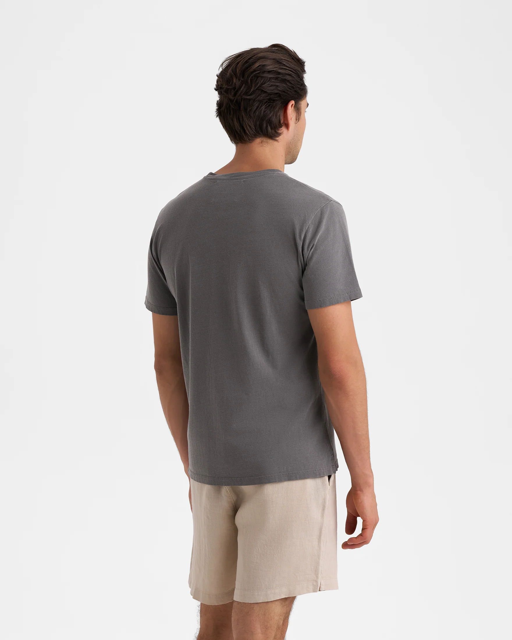 Jersey Palm T-Shirt - G94JG - Carbon And Logo Embroidery - Image 4