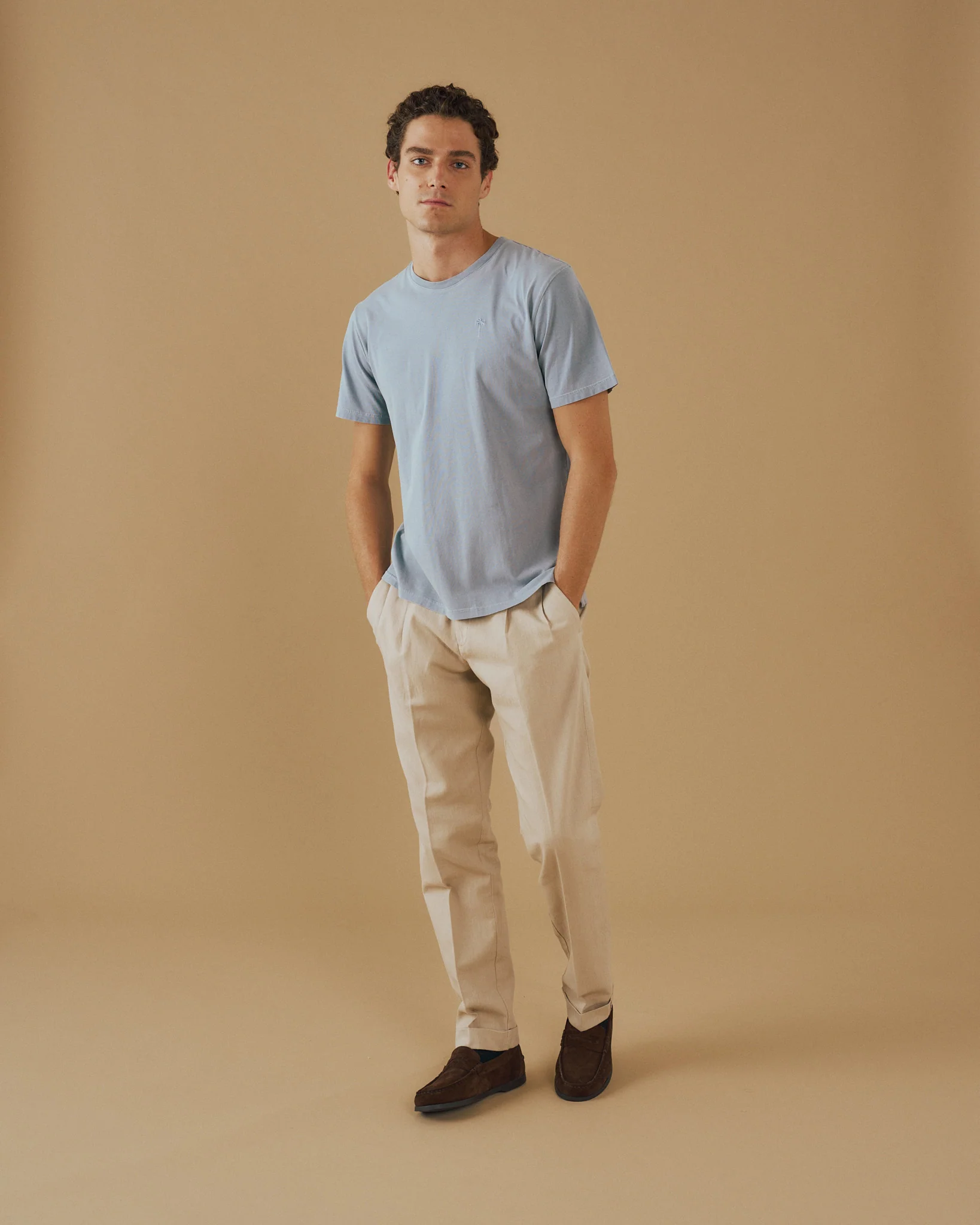 Jersey Palm T-Shirt - G95JG - Jeans And Logo Embroidery - Image 6