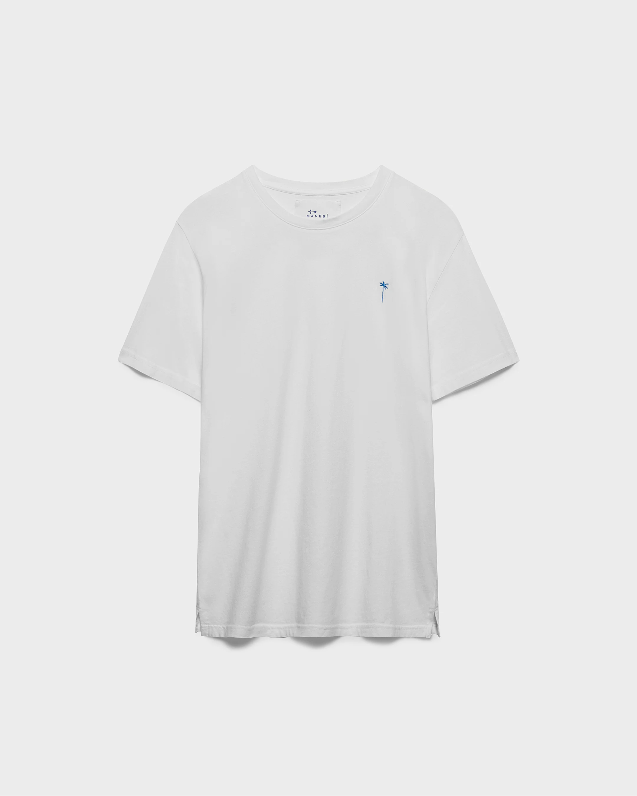 Jersey Palm T-Shirt - G84JG - White And Indigo Logo Embroidery - Image 5