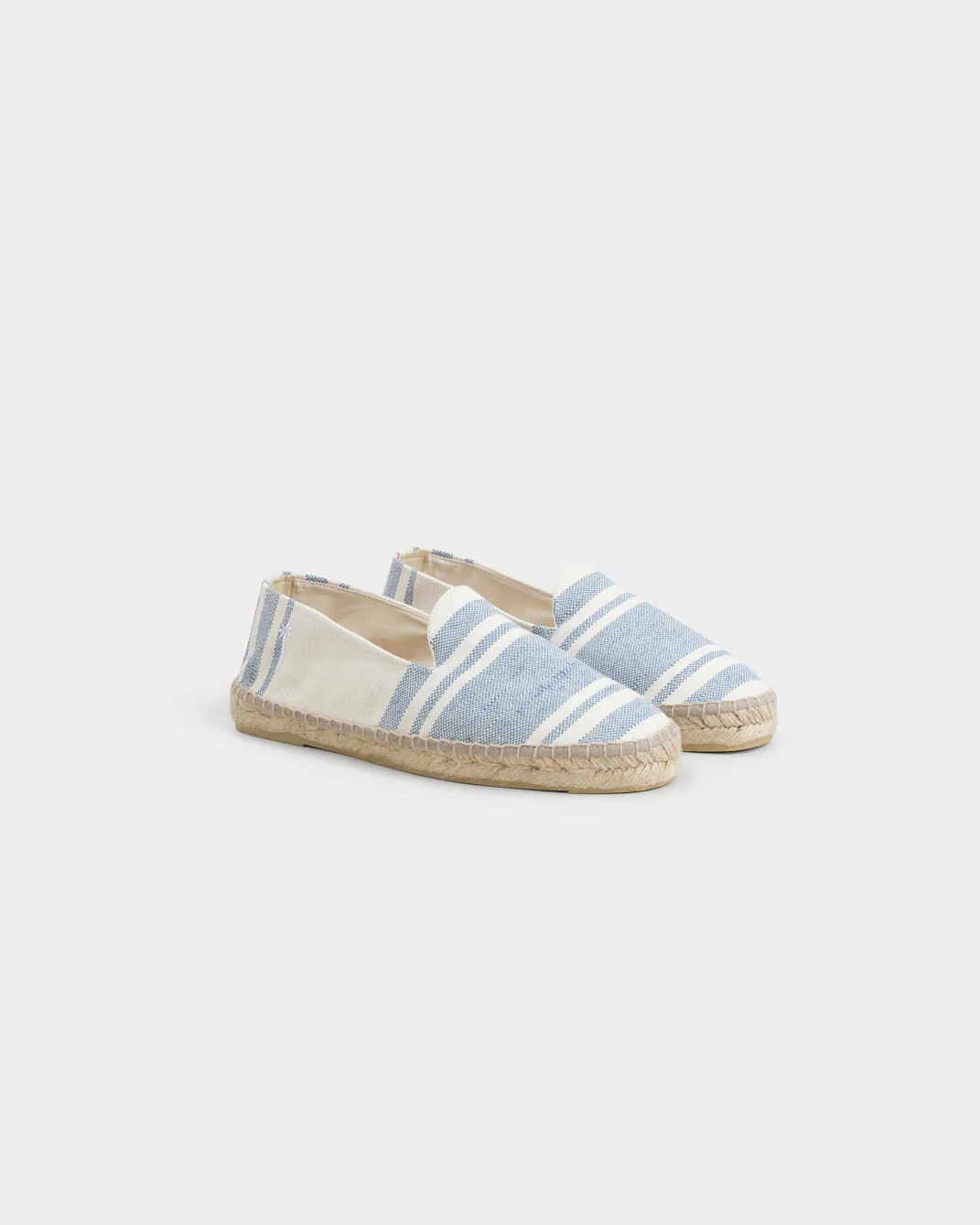 Jute Jaquard Flat Espadrilles - Z89C0 - Portofino - Indigo Stripes On Natural - Image 3