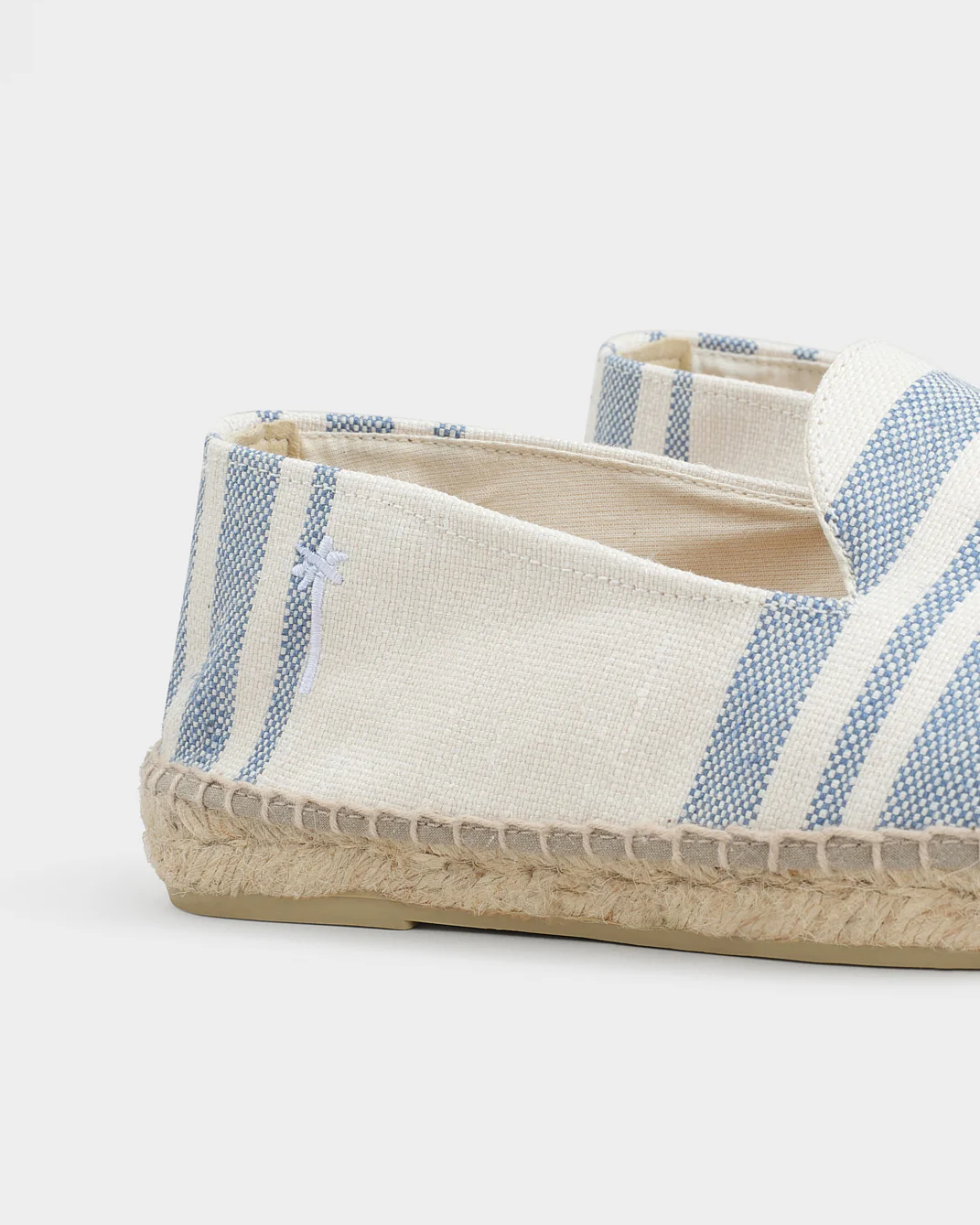 Jute Jaquard Flat Espadrilles - Z89C0 - Portofino - Indigo Stripes On Natural - Image 4
