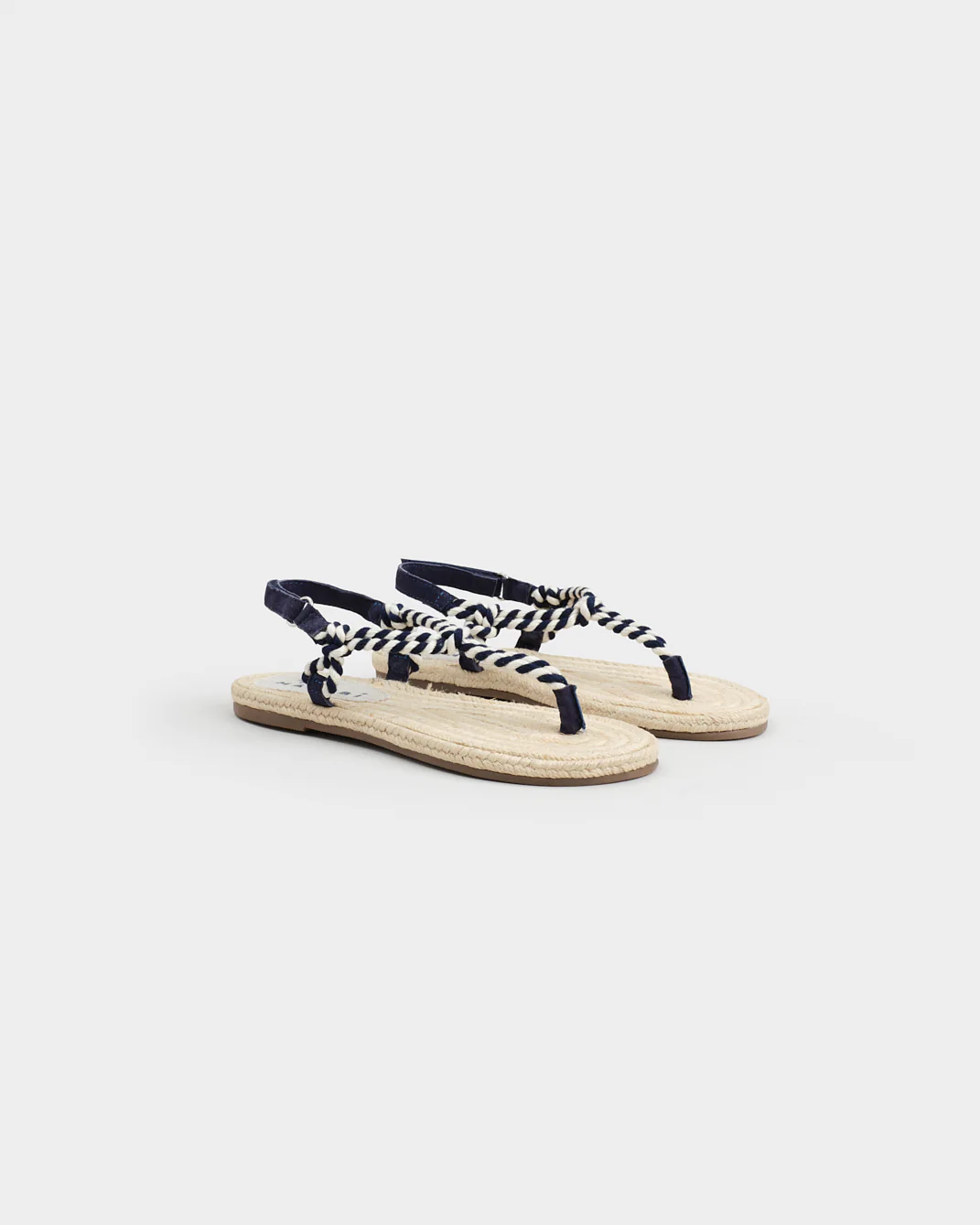 Jute Rope Sandals - Q69Y0 - Yucatán Navy And Natural - Image 3